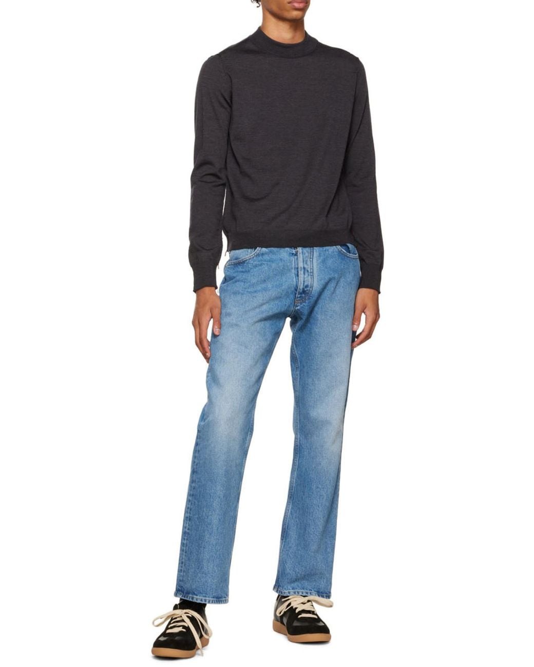Maison Margiela Black Replica Low-Top Sneakers for men