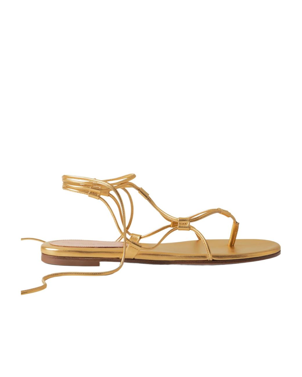 Gianvito Rossi Metallic Leather Sandals
