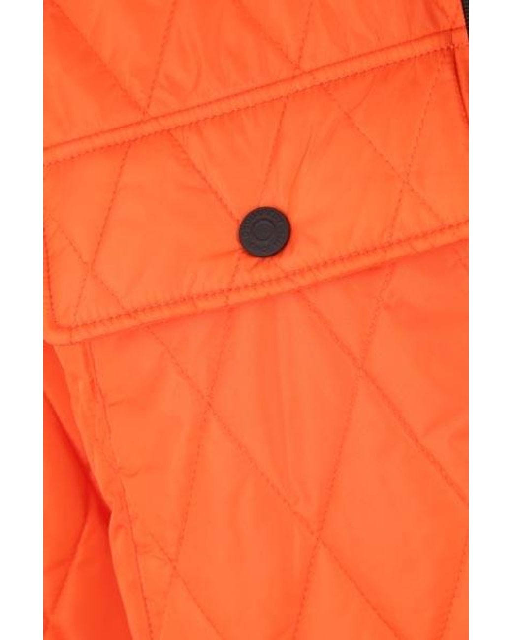 DSquared² Orange Logo-Patch Quilted Jacket for men