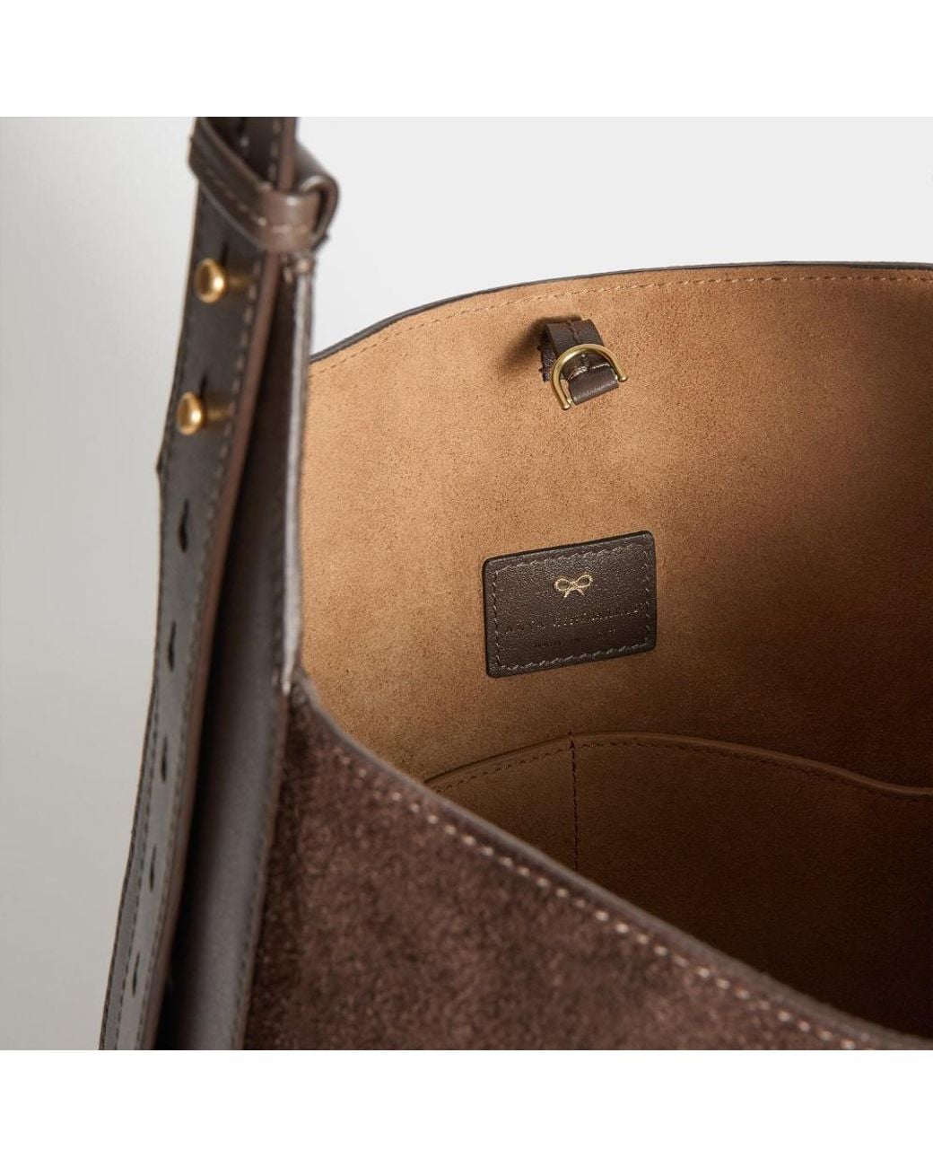 Anya Hindmarch Brown Ringo Shoulder Bag