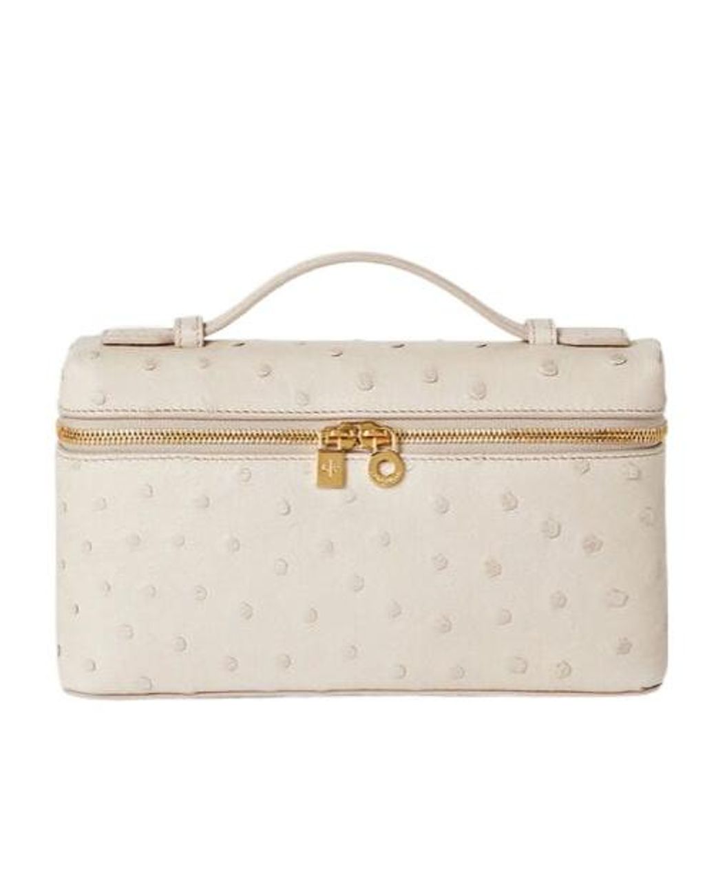 Loro Piana Natural Zippered Shoulder Bag