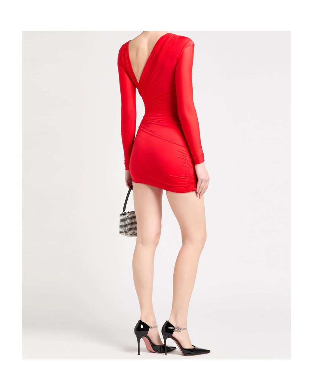 Balenciaga Red Asymmetrical Dress