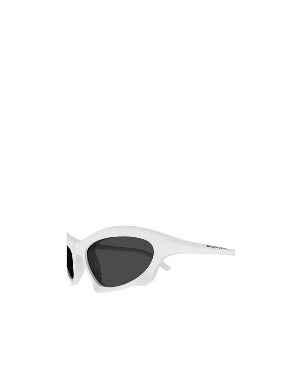 Balenciaga White Eyewear Bat Frame Sunglasses for men