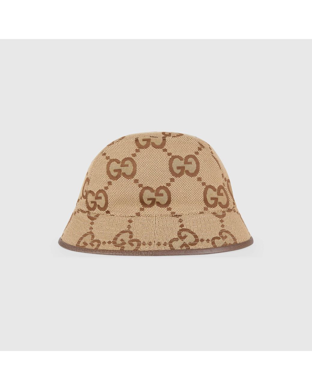 Gucci Natural Gg Supreme Wide Brim Bucket Hat for men