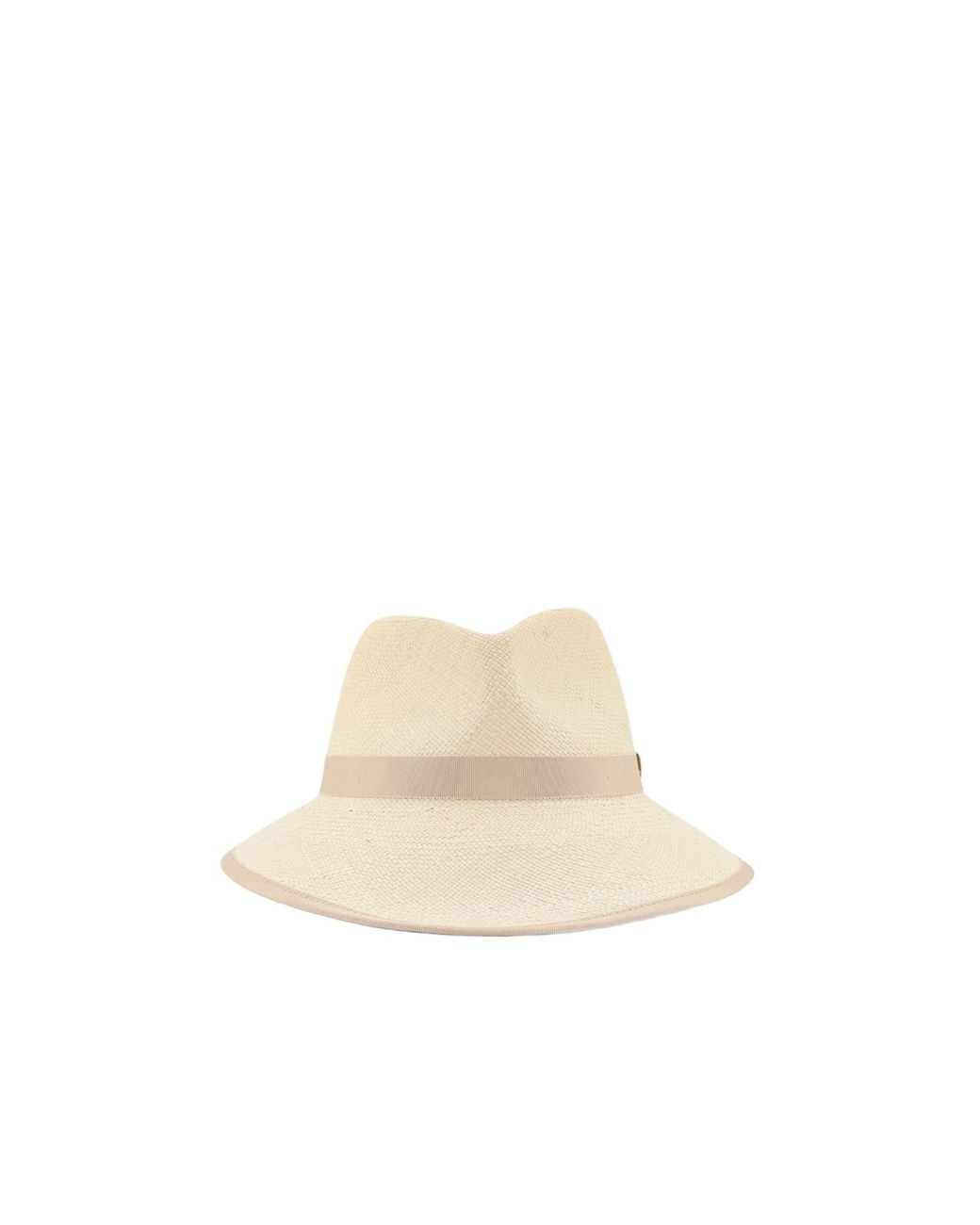 Max Mara White Mxadolmen Woven Straw Hat