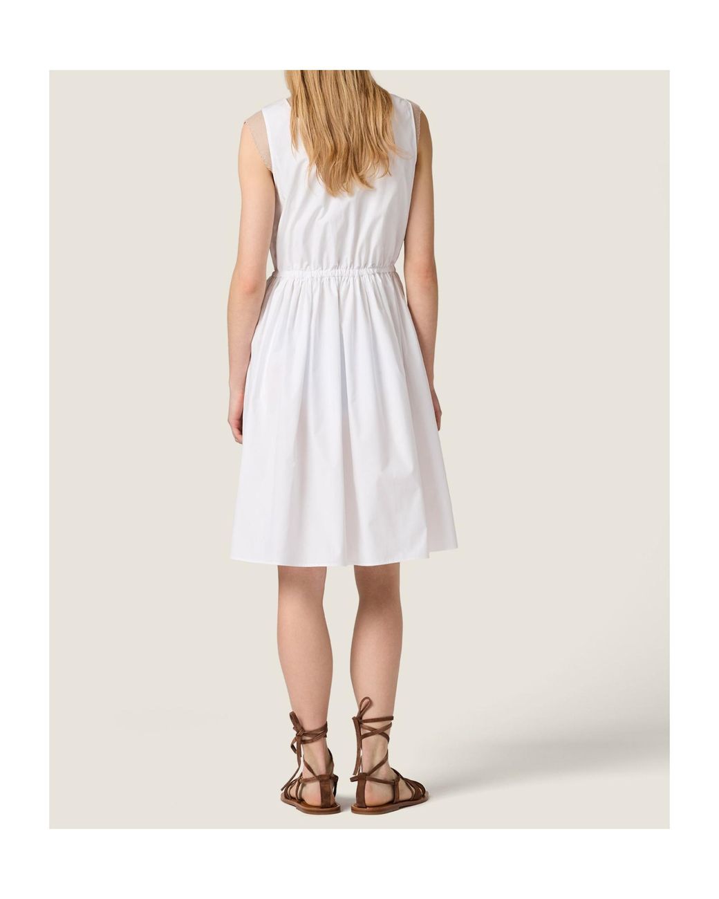 Miu Miu White Poplin Dress