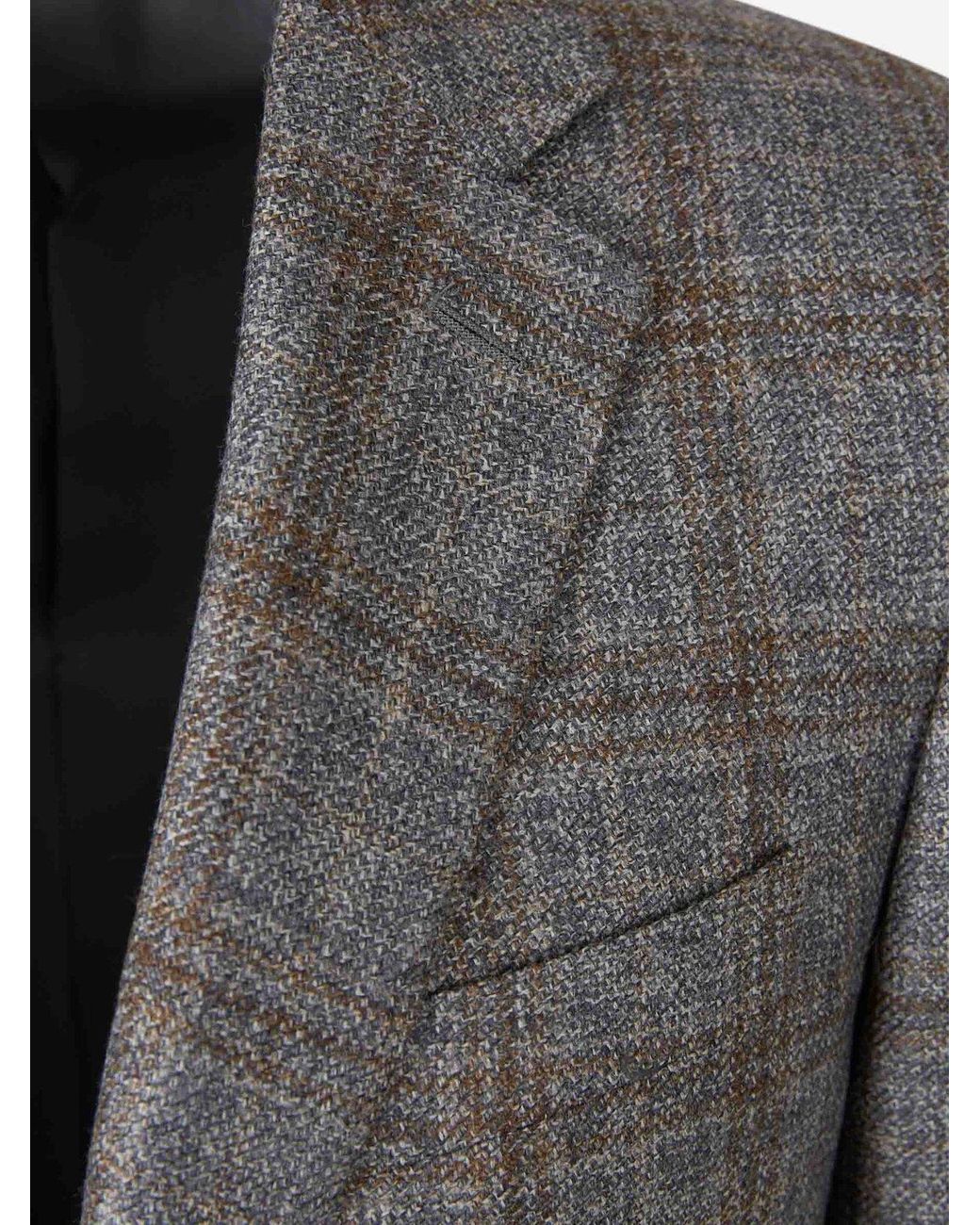 Canali Gray Tailored Wool Blazer for men