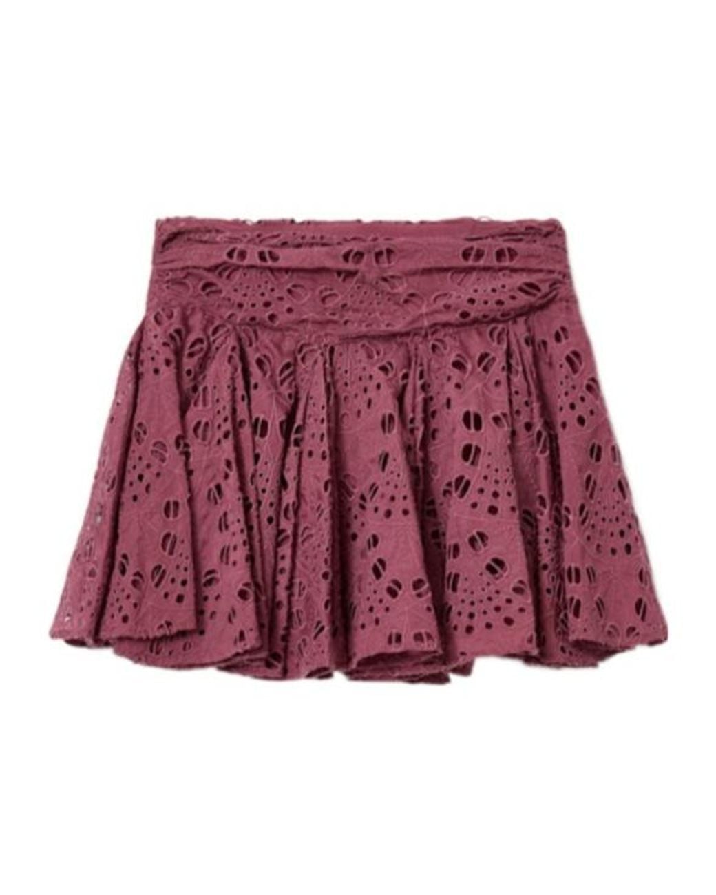 AllSaints Red Dotty Mini Skirt