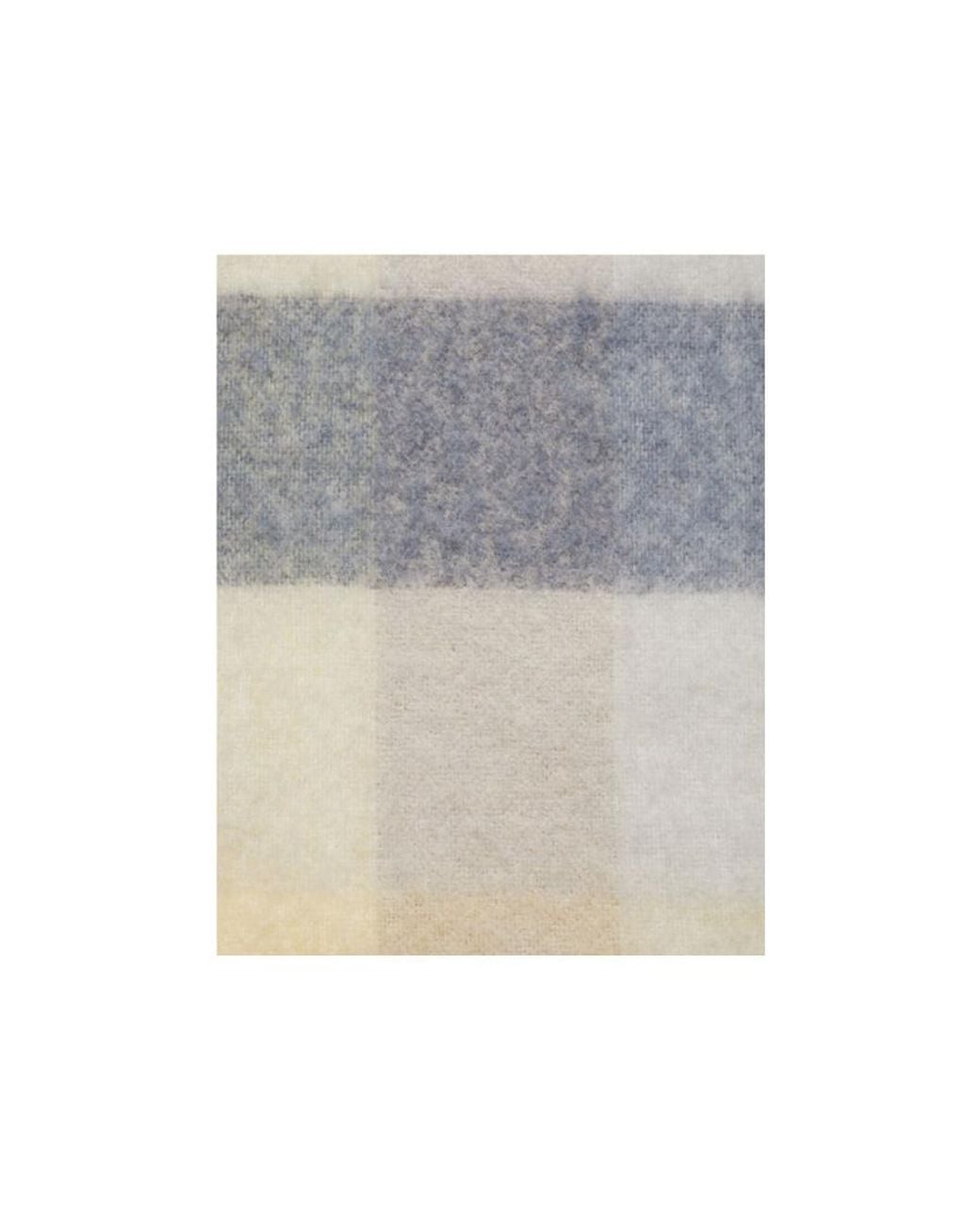 Acne White Logo Patch Checked Scarf for men