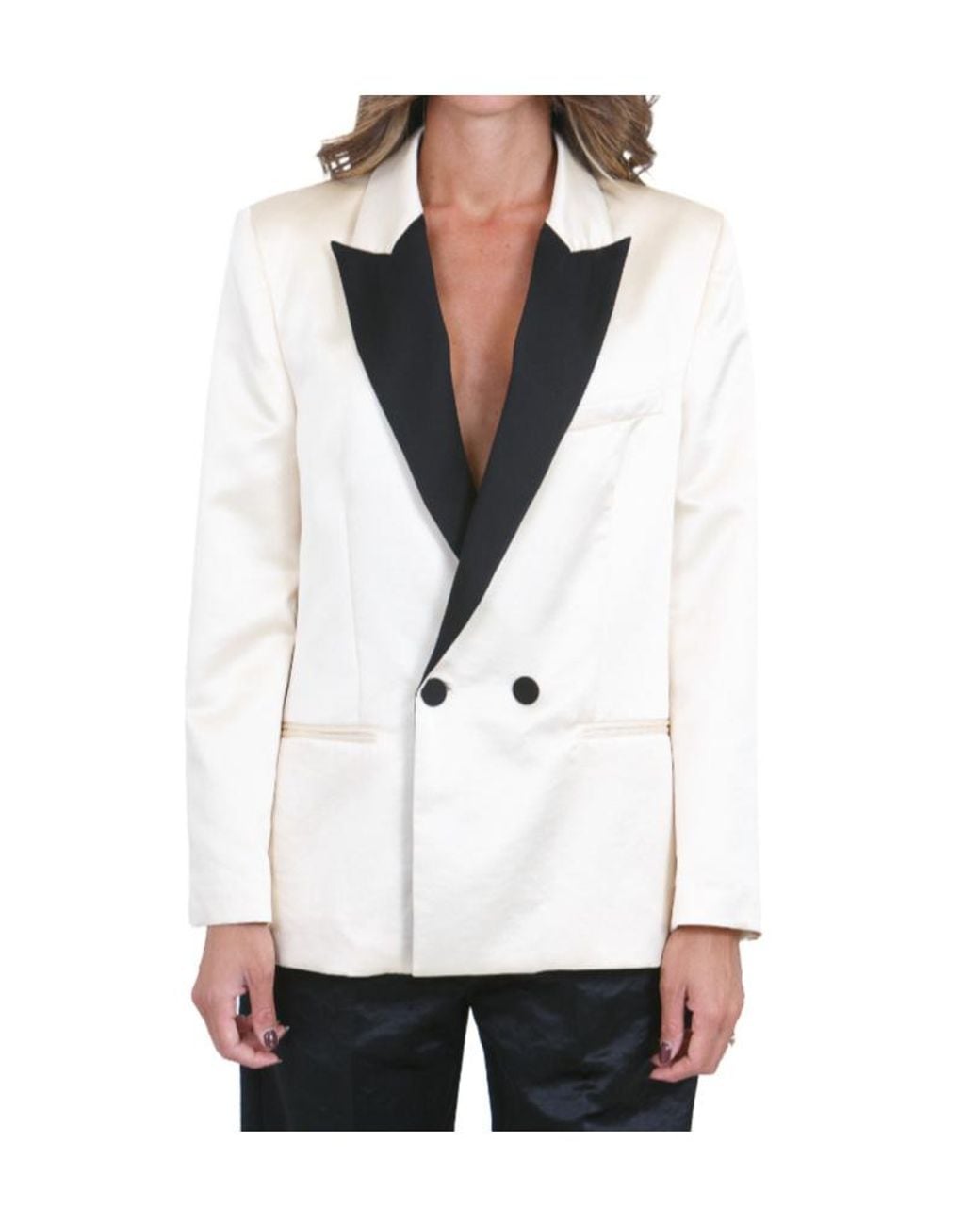 Forte_forte Natural Double-Breasted Blazer
