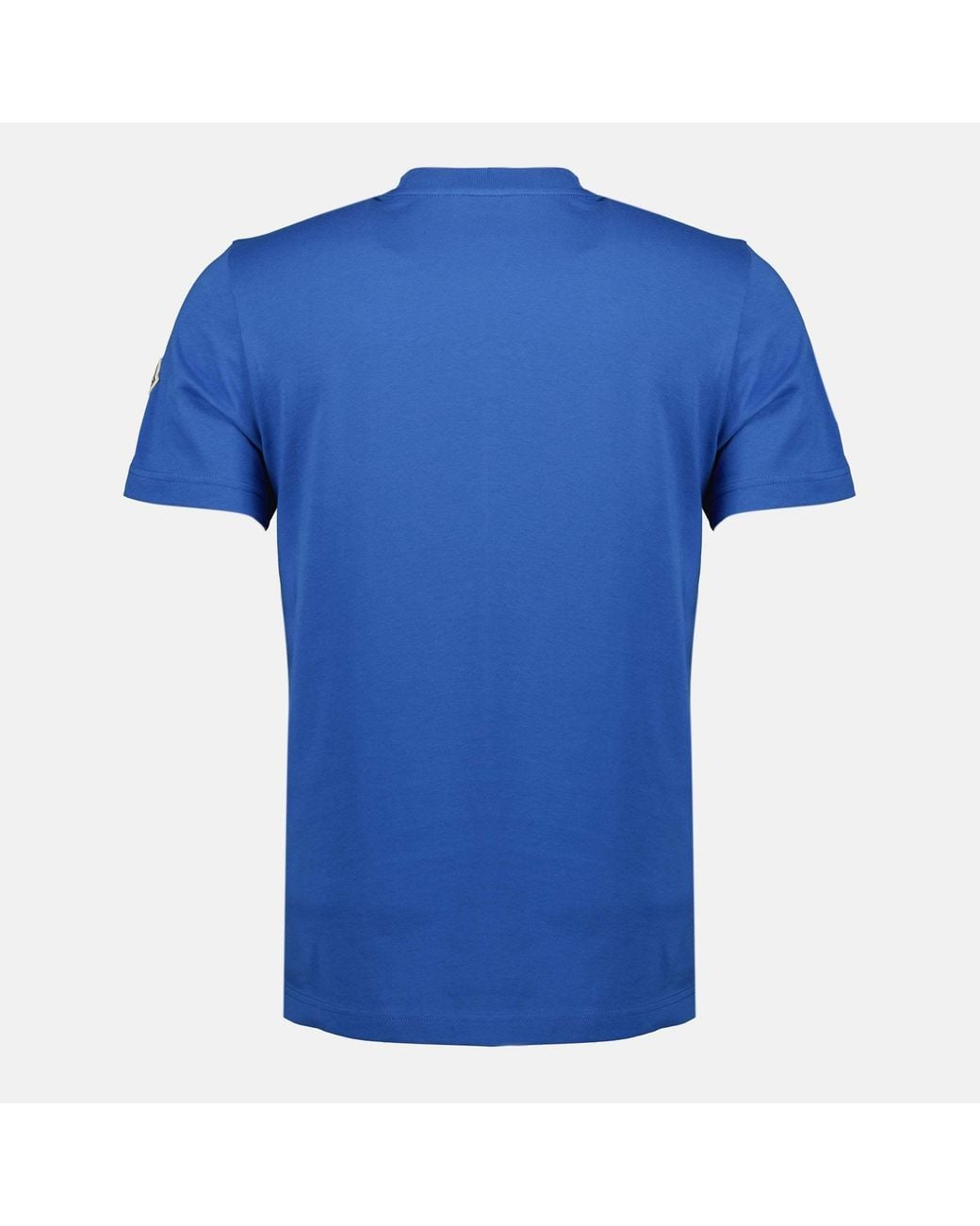 Moncler Blue T Shirt Imprime Montagne Bleu for men