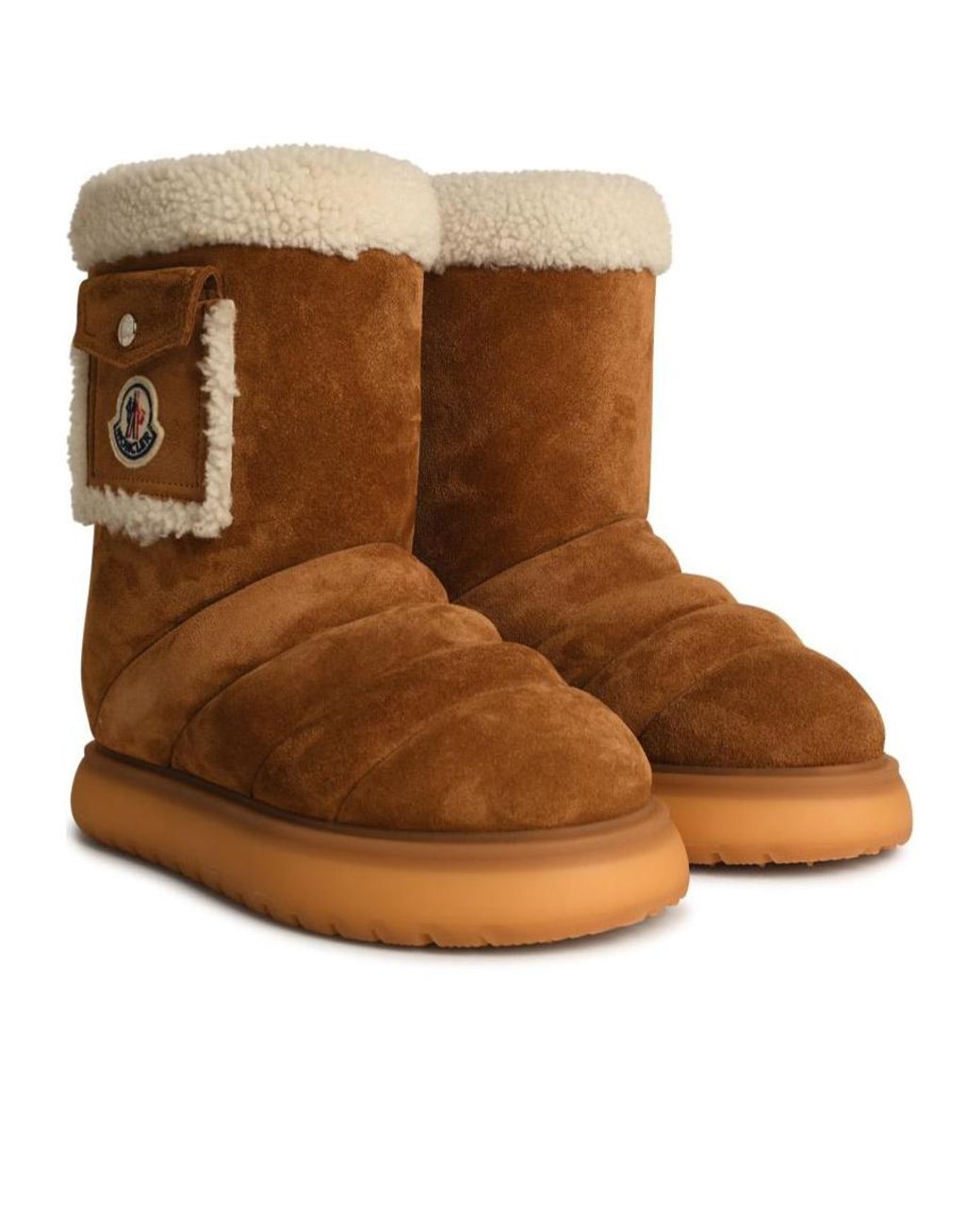 Moncler Brown Gaia Pocket Detailed Boots