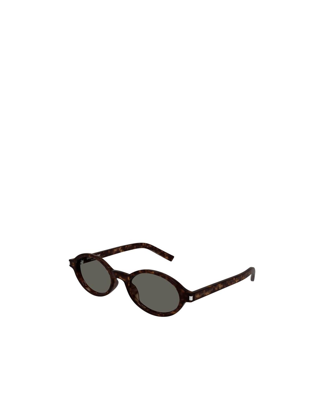 Saint Laurent White Eyewear Jeanne Oval Frame Sunglasses