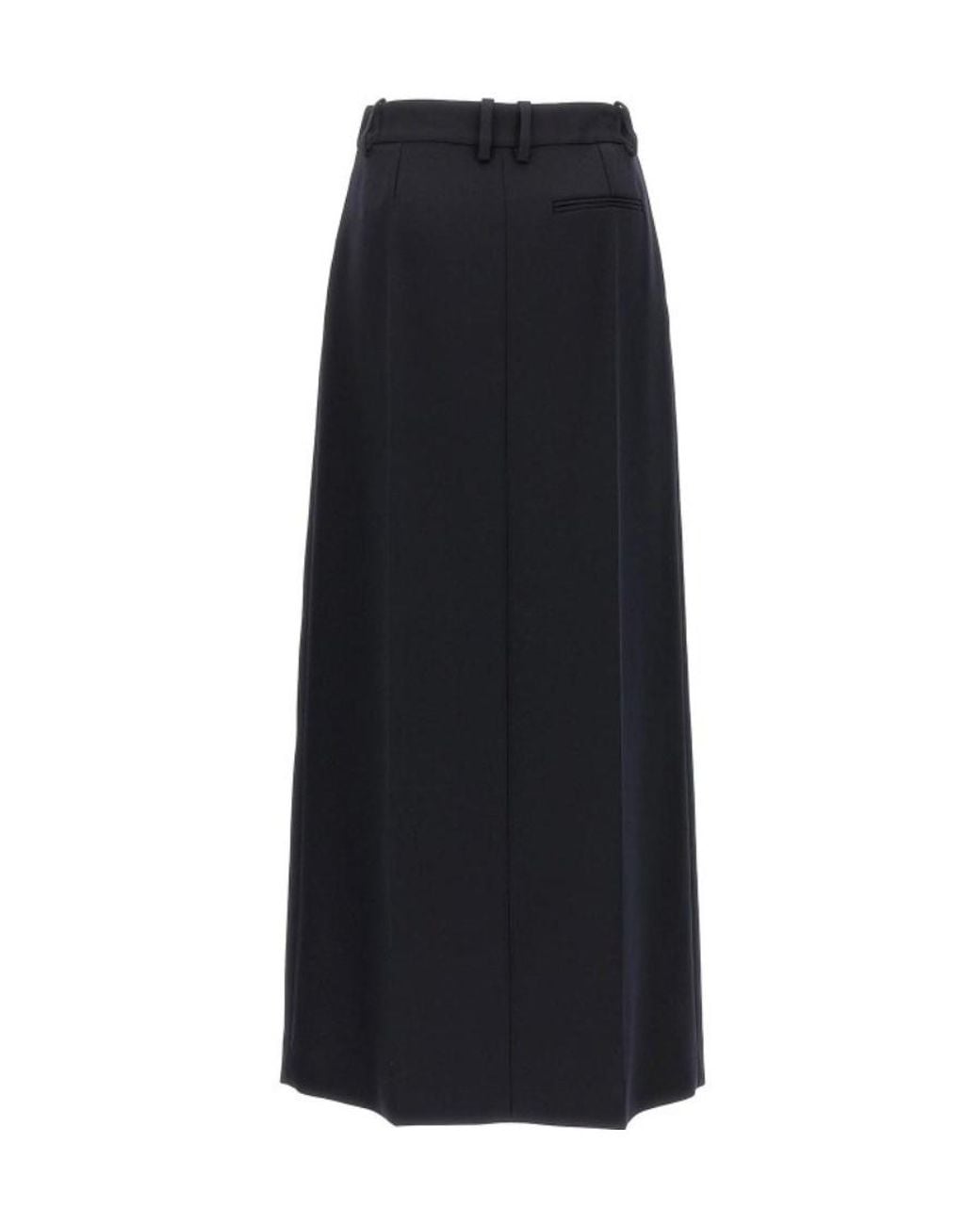 Stella McCartney Black Slit-Detailed Maxi Skirt