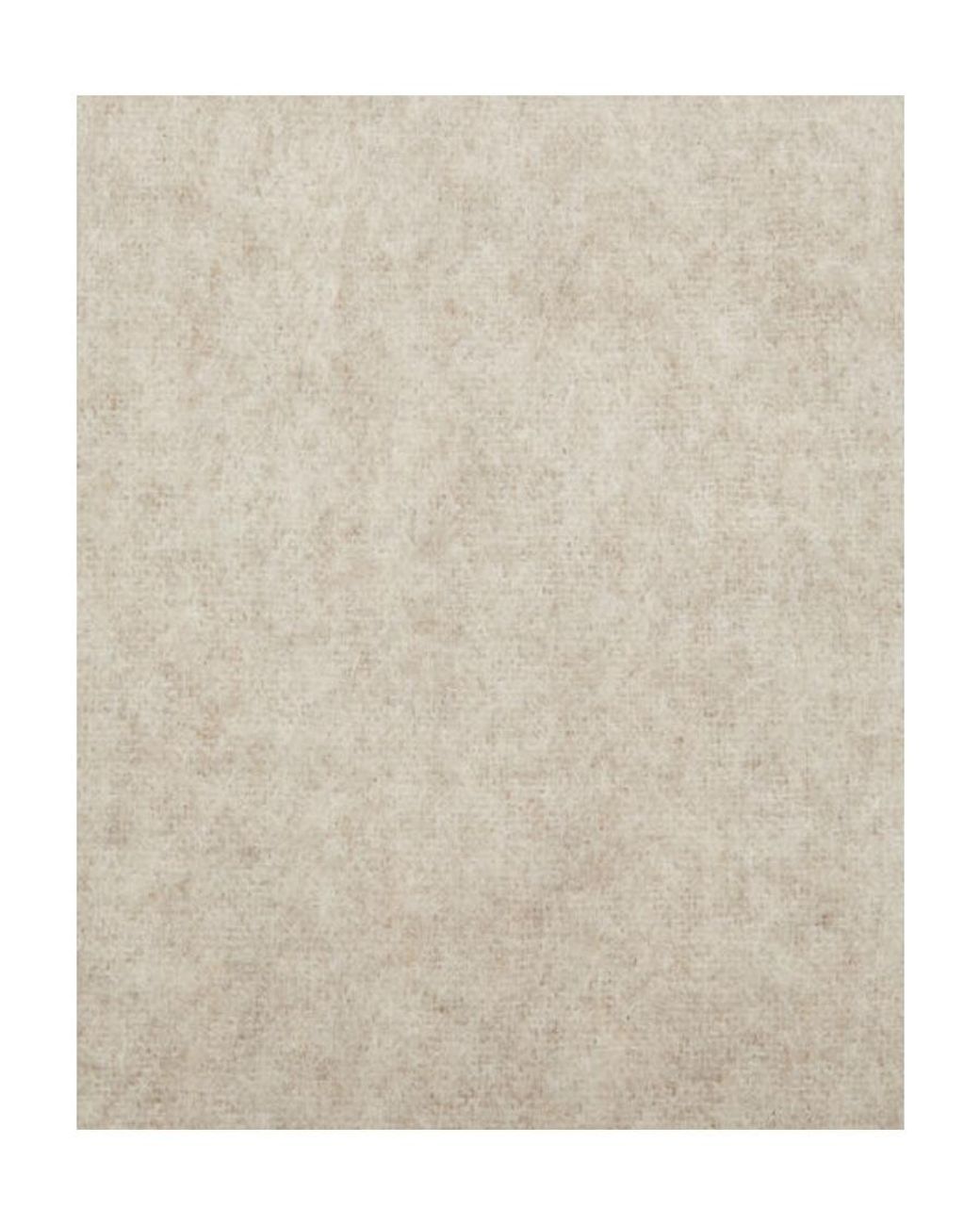 Acne White Logo Patch Fringed-Edge Scarf