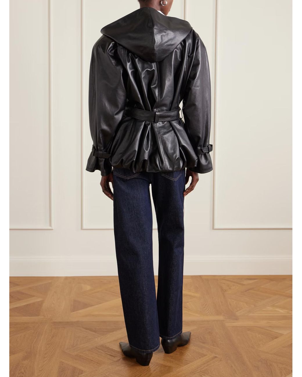 Magda Butrym Black Leather Jacket