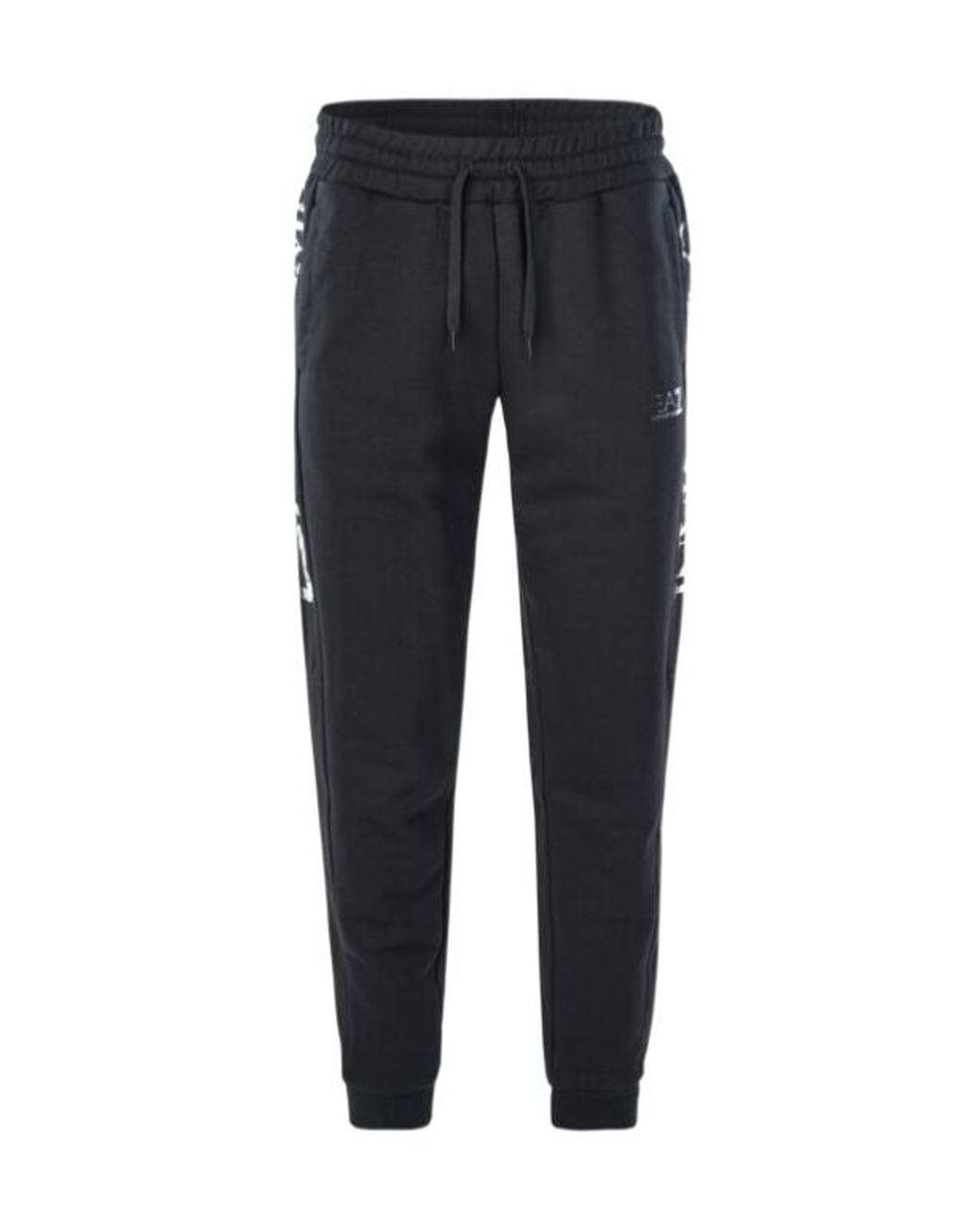 EA7 Blue Logo Print Sweatpants for men