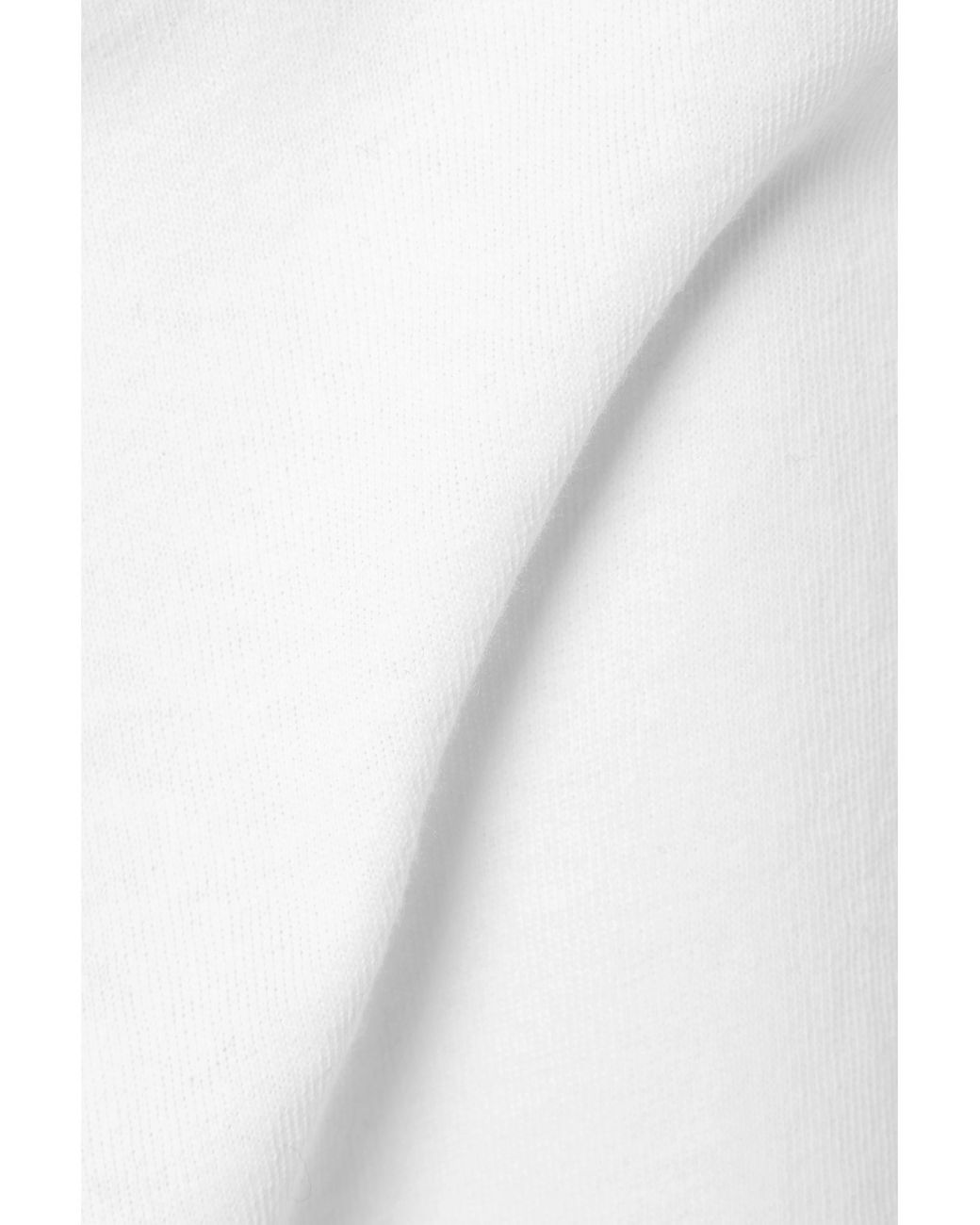 Nili Lotan White Distressed Cotton-Jersey T-Shirt