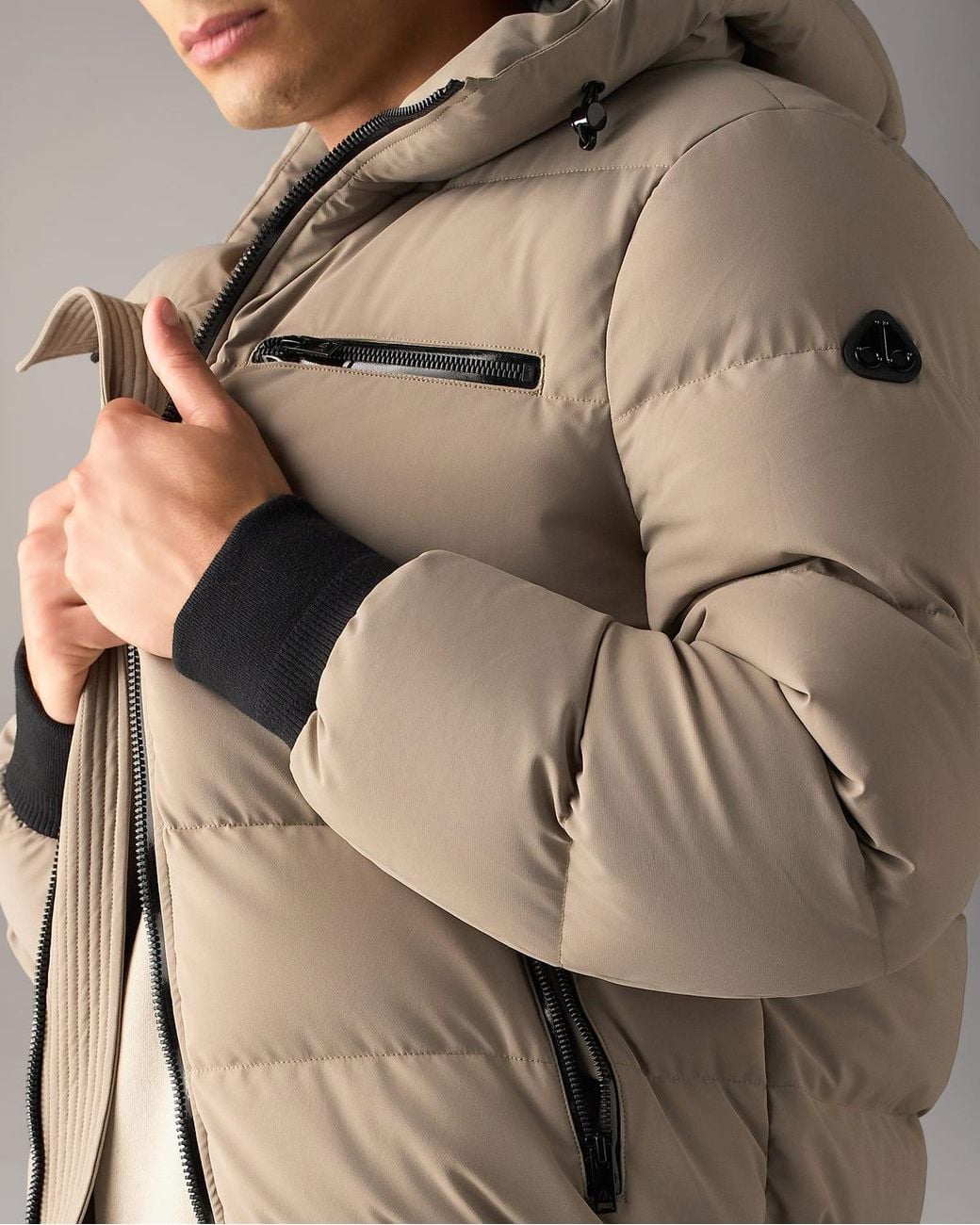 Moose Knuckles Natural Soho Down Bomber for men