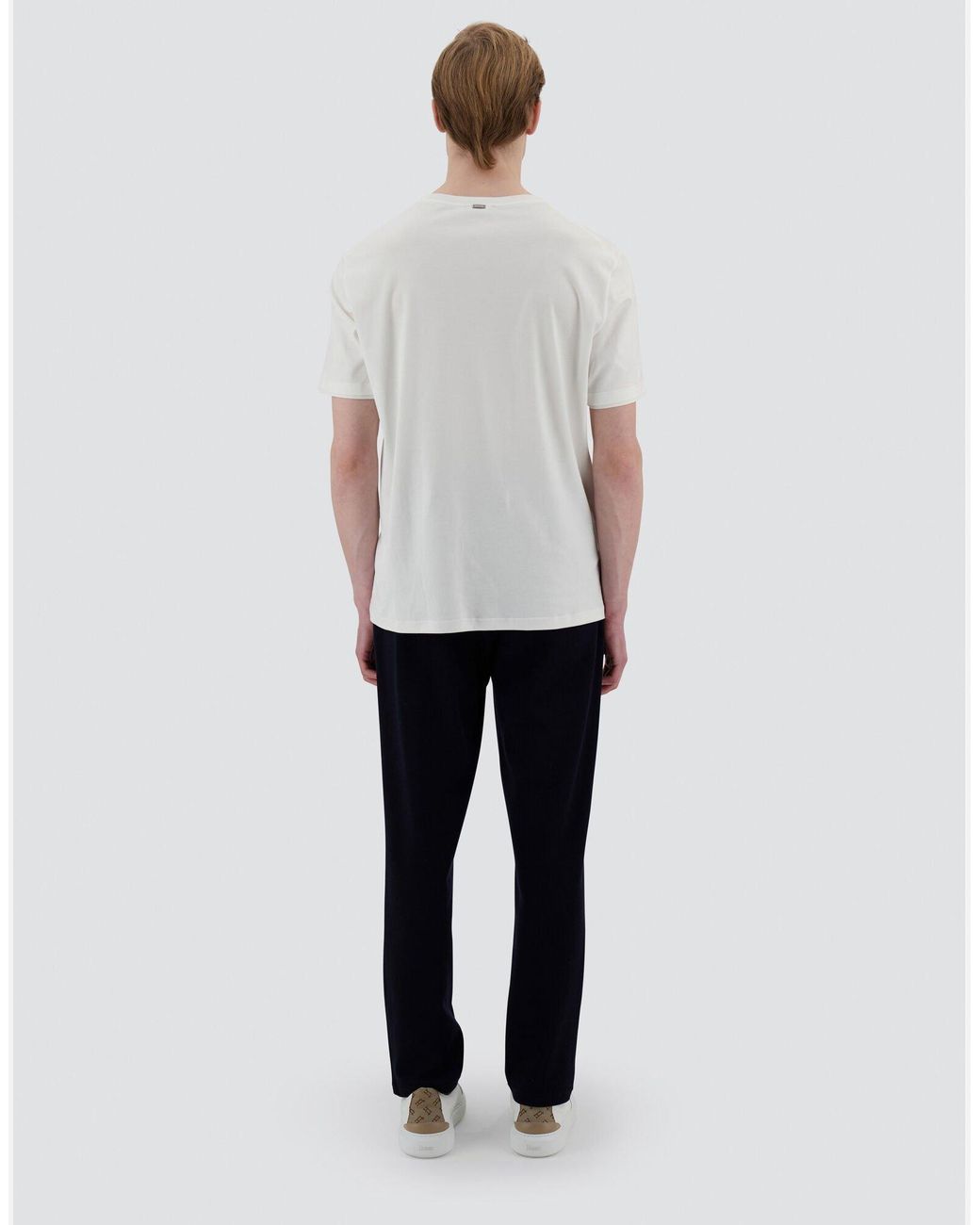 Herno White Short-Sleeved Crewneck T-Shirt for men