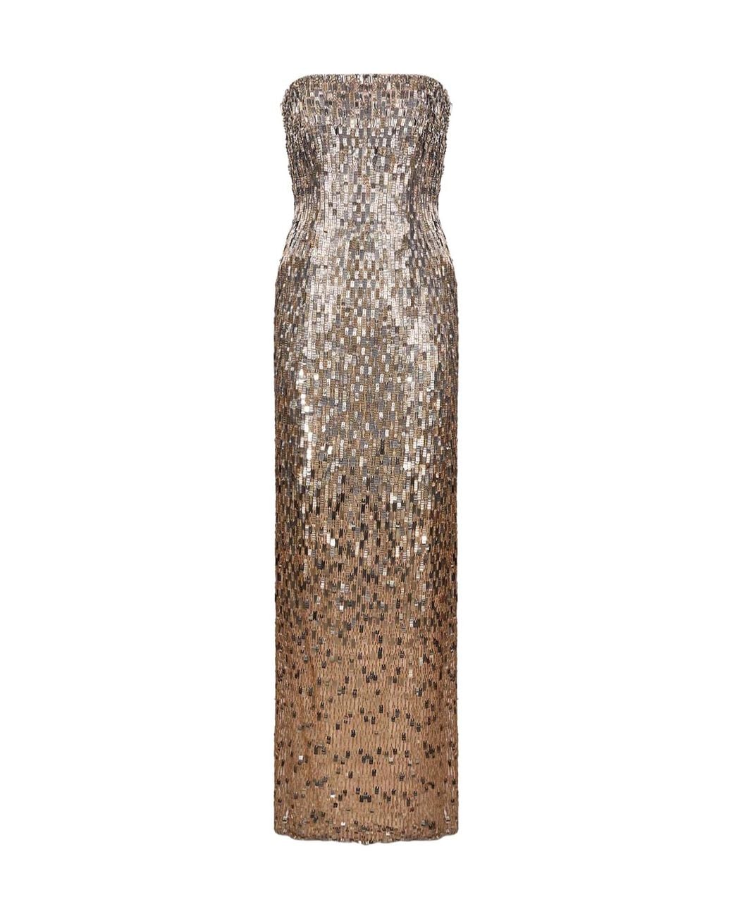 Jenny Packham Natural Lucille Maxi Dress