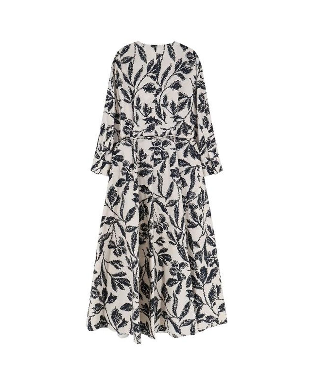 Max Mara White Camino V-Neck Dress