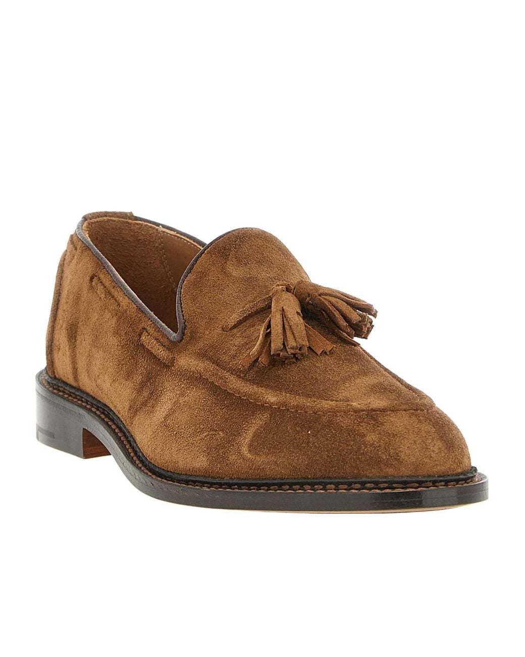 Tricker's Brown Tassel Loafers for men