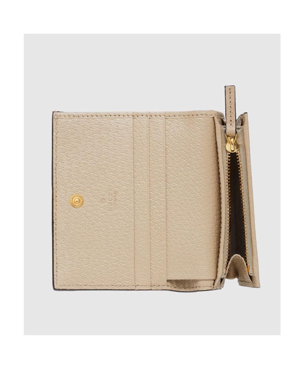 Gucci White Ophidia Gg Card Case Wallet