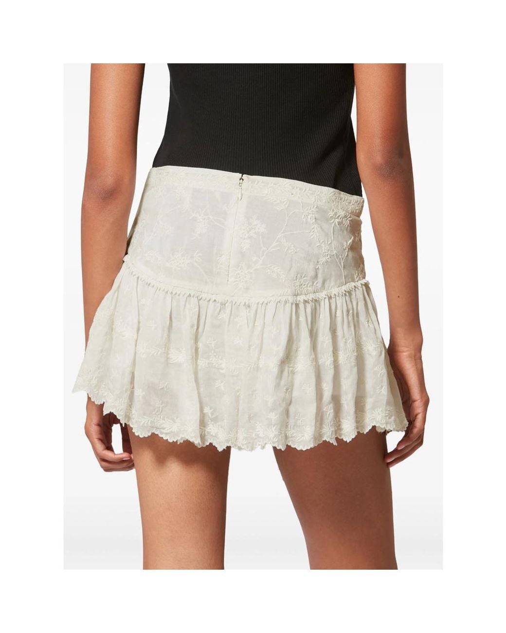 Isabel Marant White Embroidered Shorts