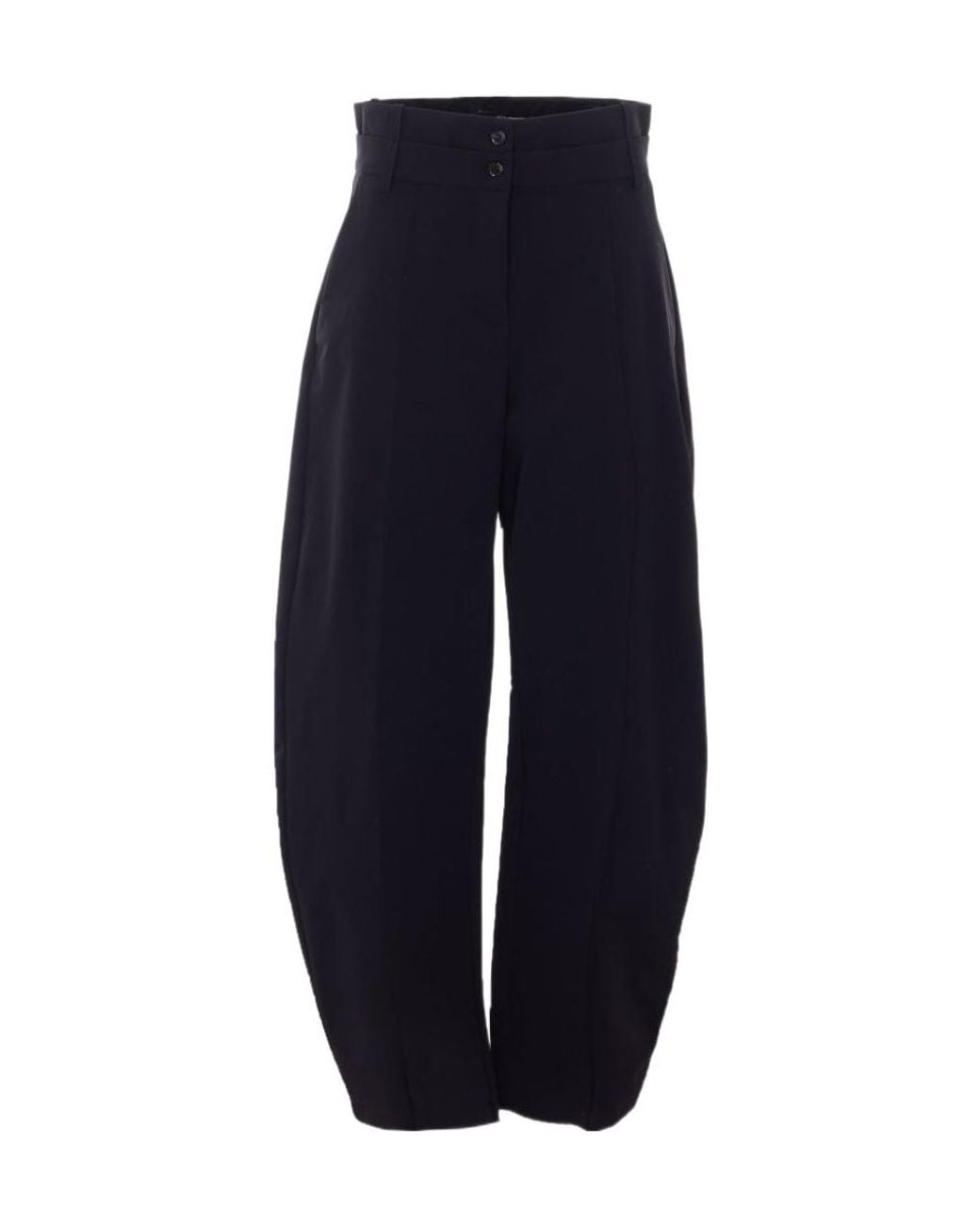 Pinko Blue Belted Pintuck Trousers
