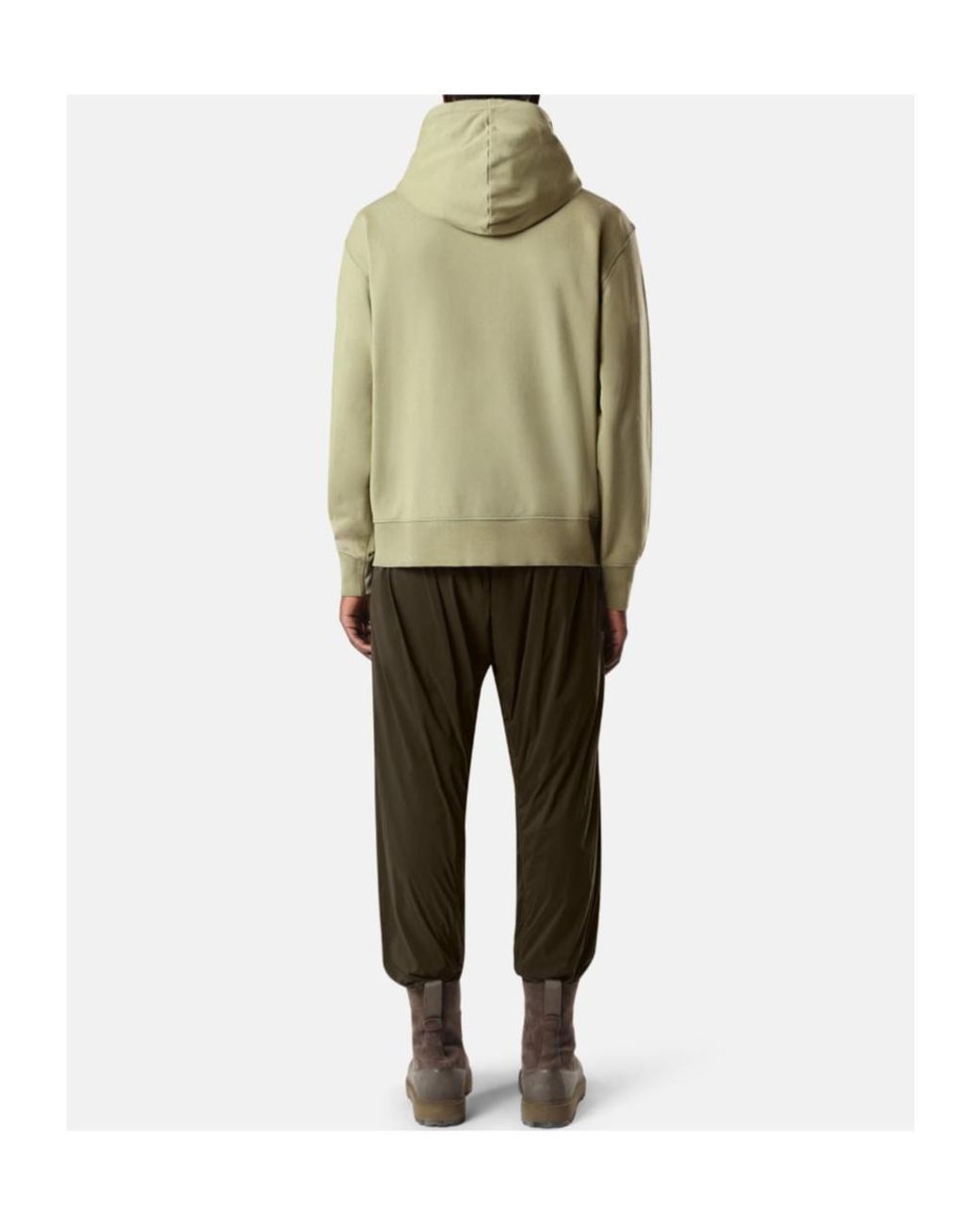 Stone Island Green Oversized-Fit Zip-Up Sweatshirt With 'Vertical Placement' Print for men