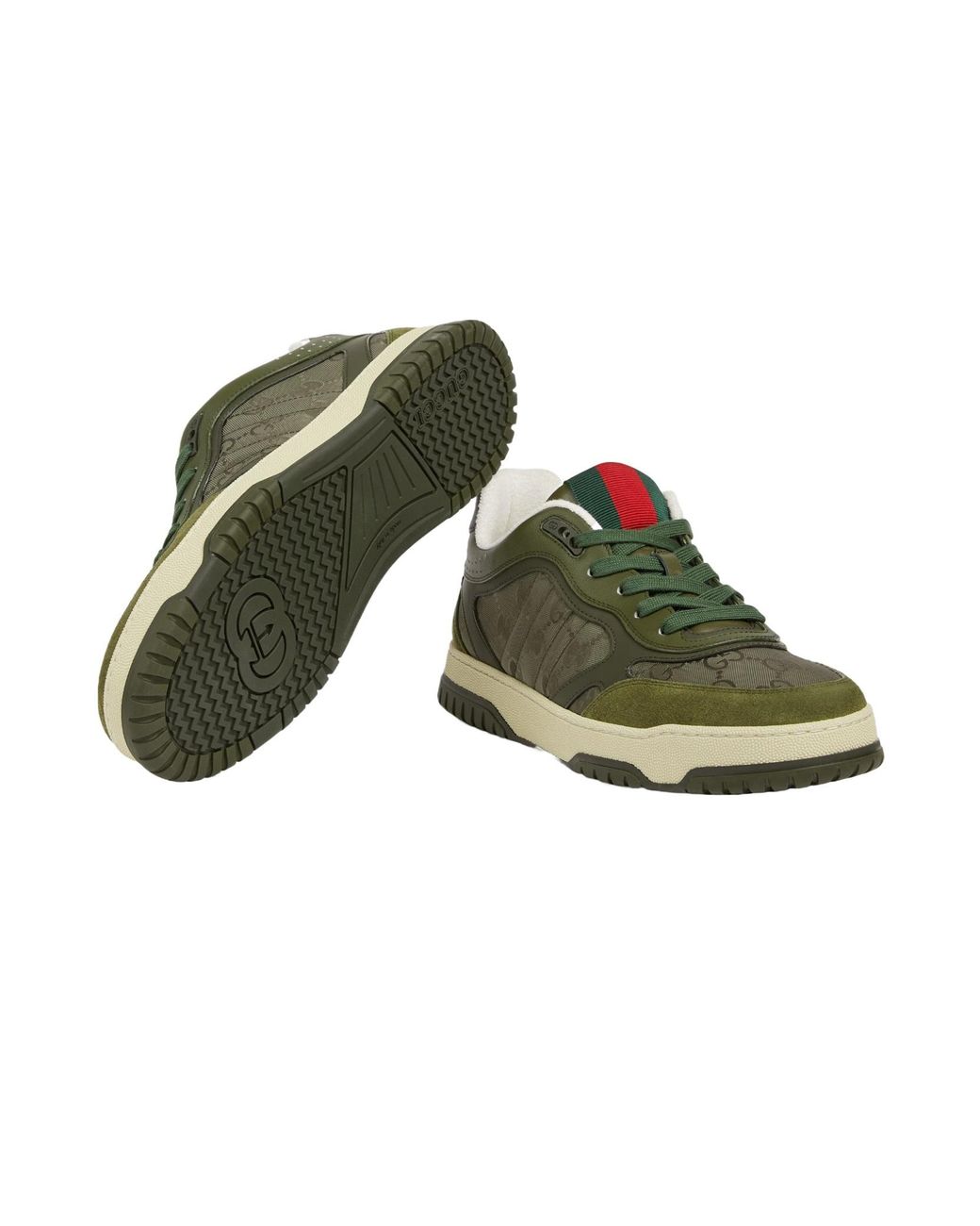 Gucci Green Re-Web Sneaker, Nylon for men