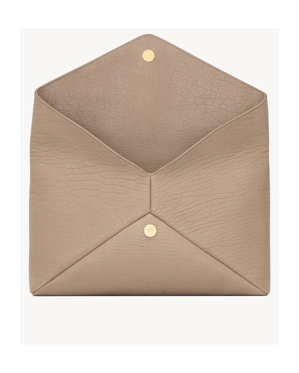 Saint Laurent Natural Busta Logo Clutch Bag for men