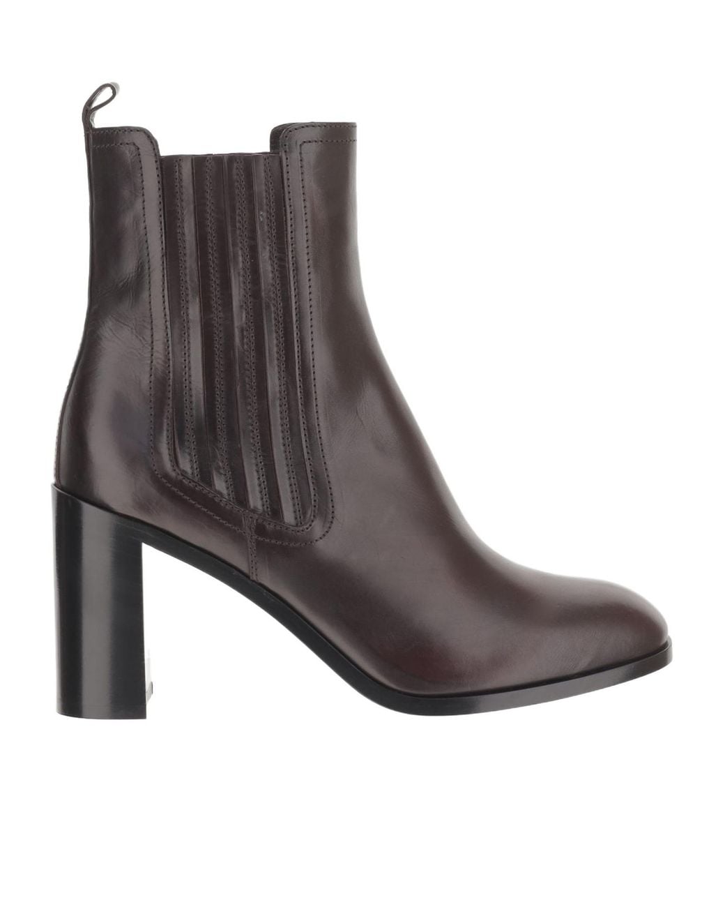 Sartore Brown Block Heel Ankle Boots