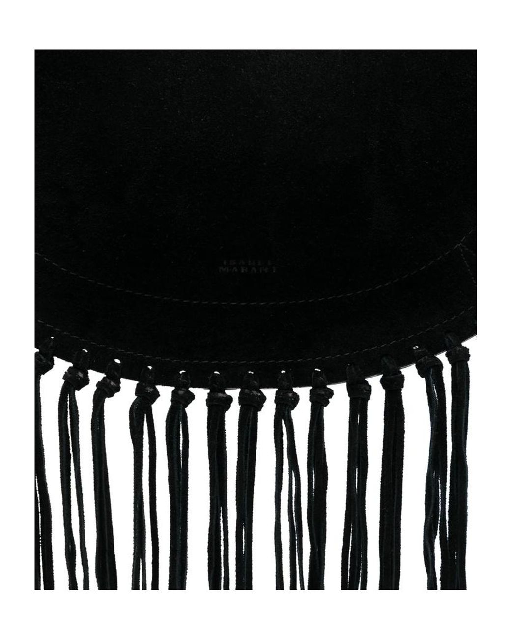 Isabel Marant Black Fringed Shoulder Bag