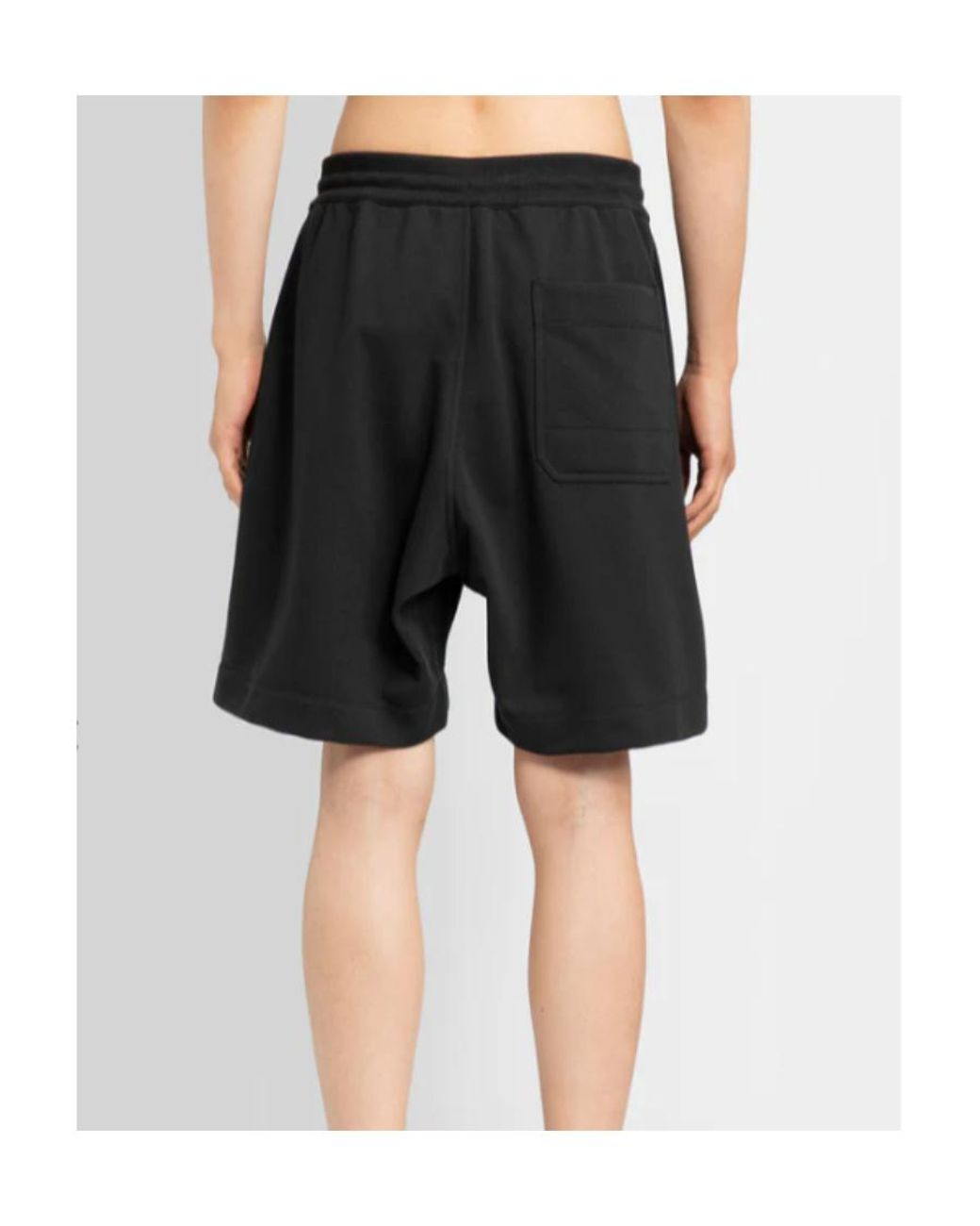 Y-3 Black Elasticated Drawstring Waistband Shorts for men