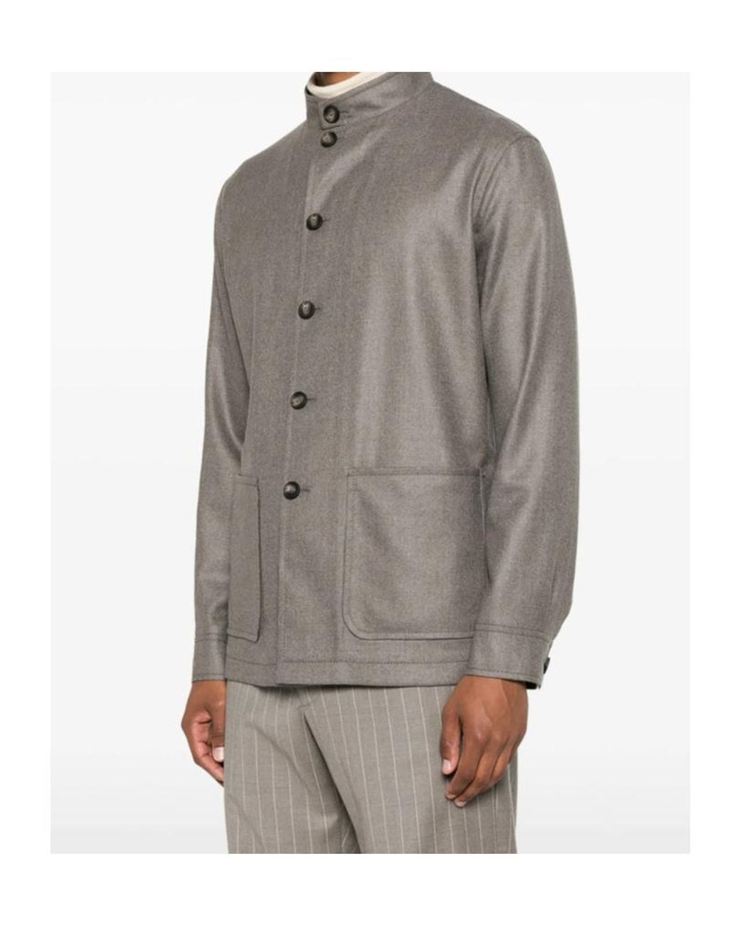 Tagliatore Gray Single-Breasted Casual Jacket for men
