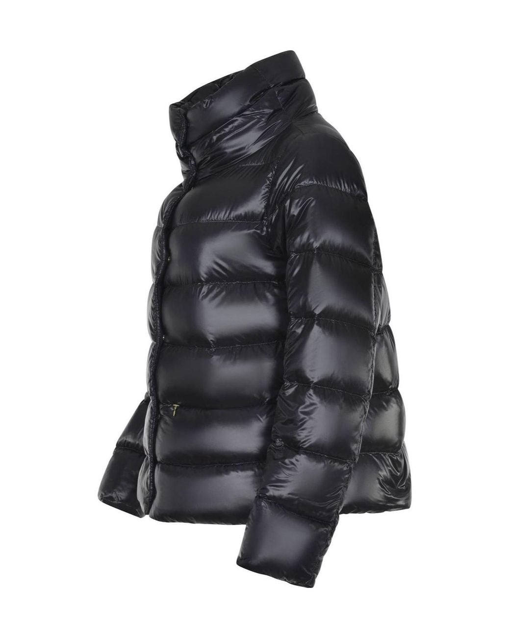 Herno Black Quilted High-Neck Down Jacket