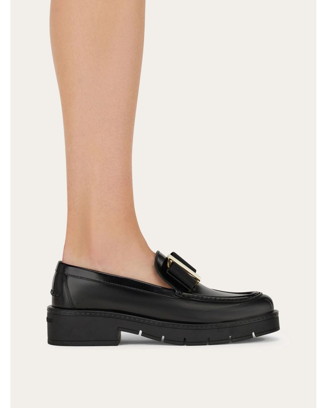 Ferragamo Black Ferragamo Mirty Slip-On Loafers
