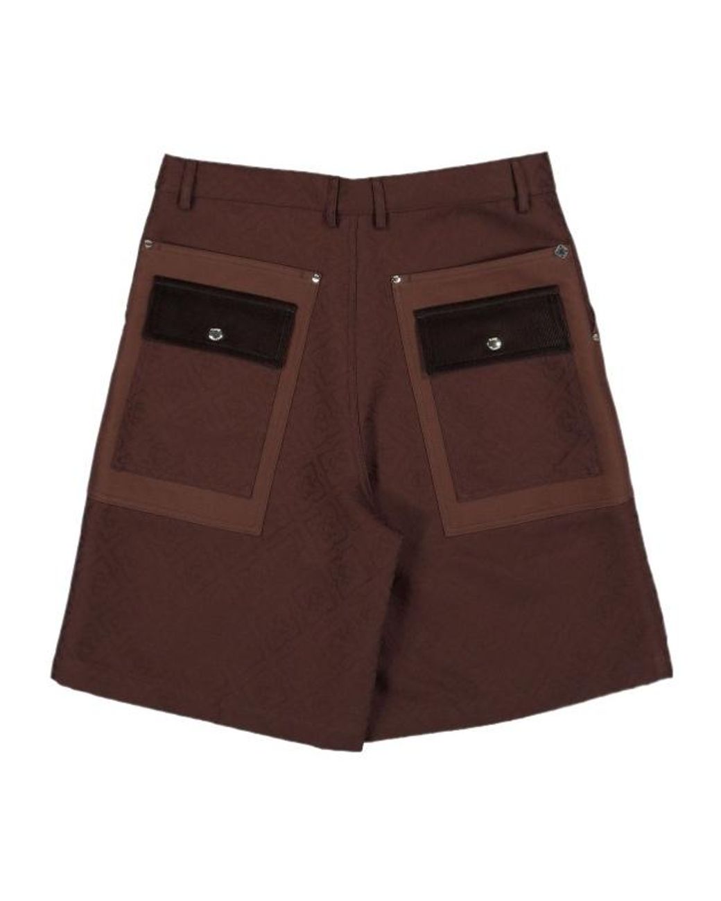 Casablanca Brown Monogram Cargo Shorts for men