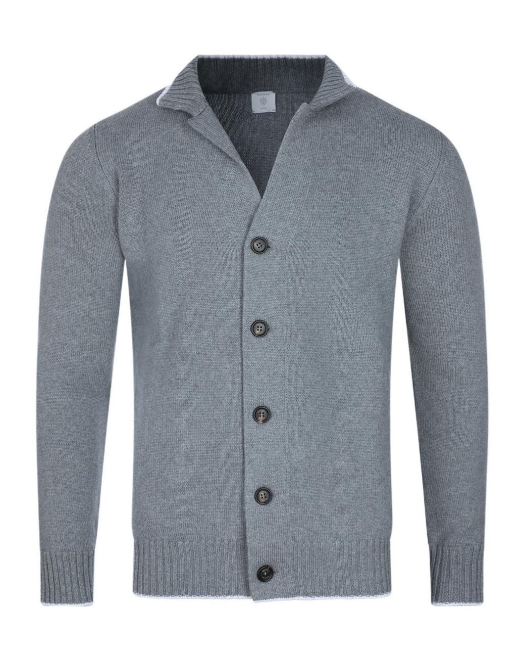 Eleventy Blue Shawl Collar Cardigan for men