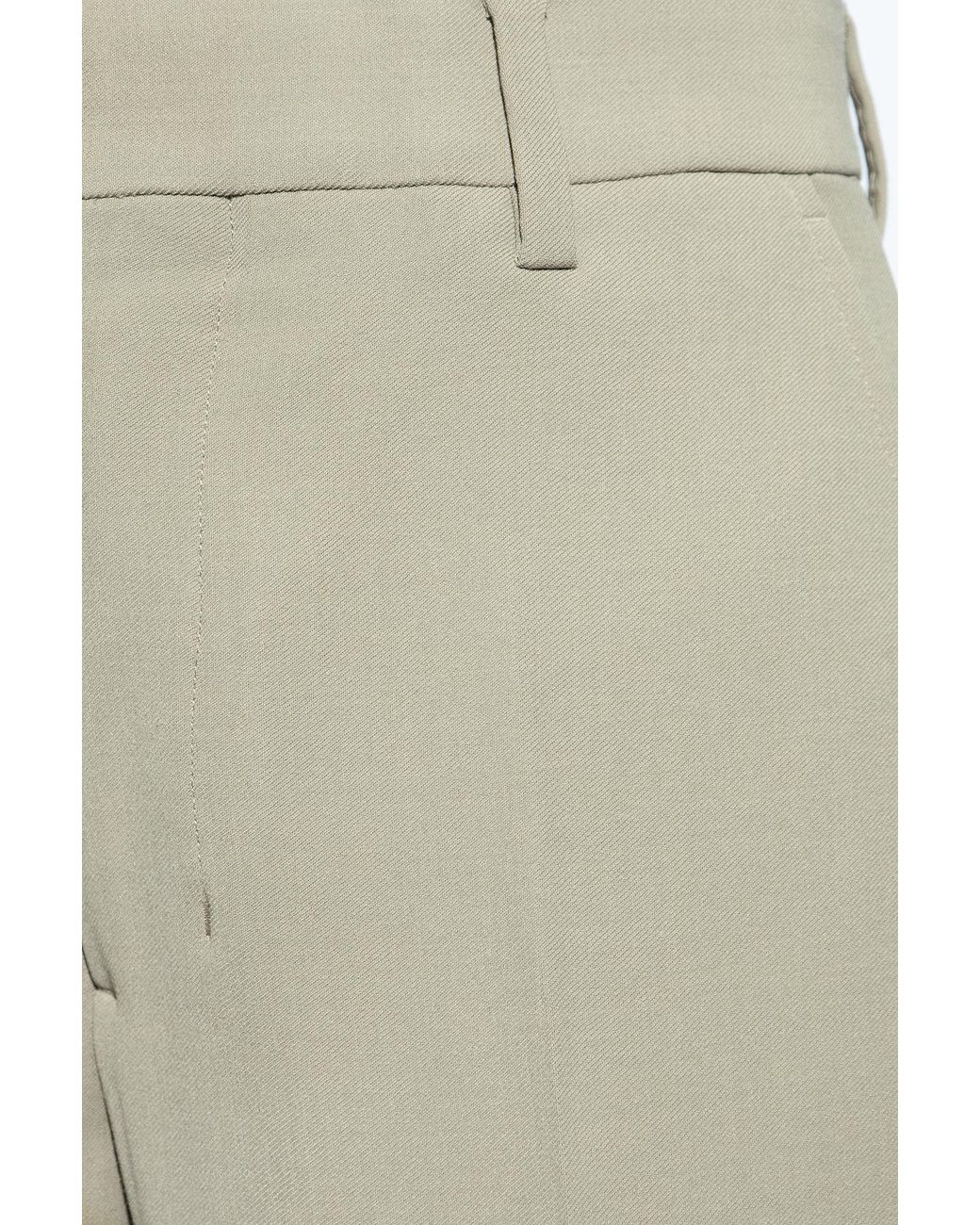 AMI Gray Ami High-Waist Tailored Trousers