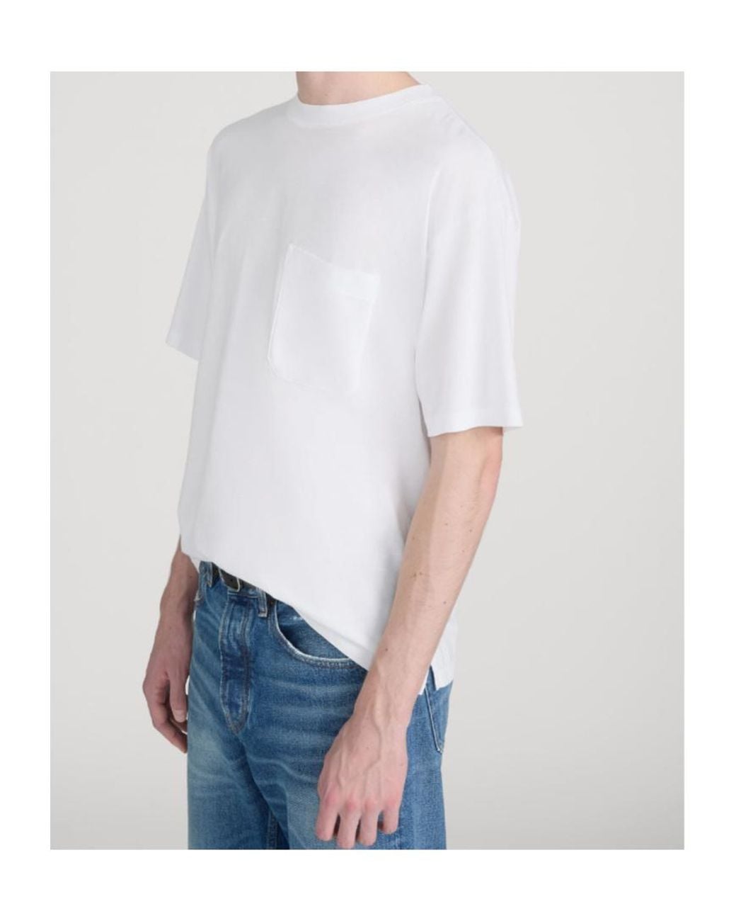 FRAME White Short-Sleeved T-Shirt for men