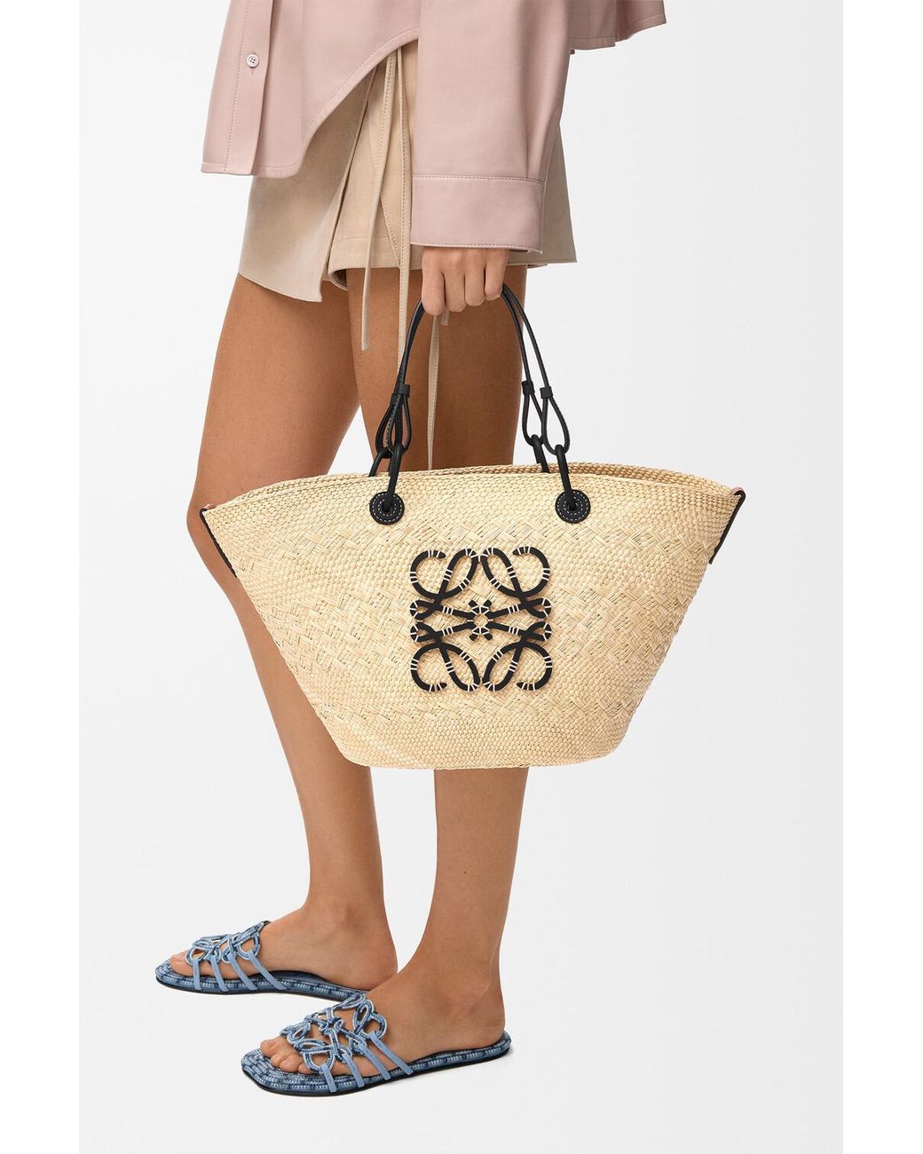 Loewe Natural Anagram Basket Medium Bag