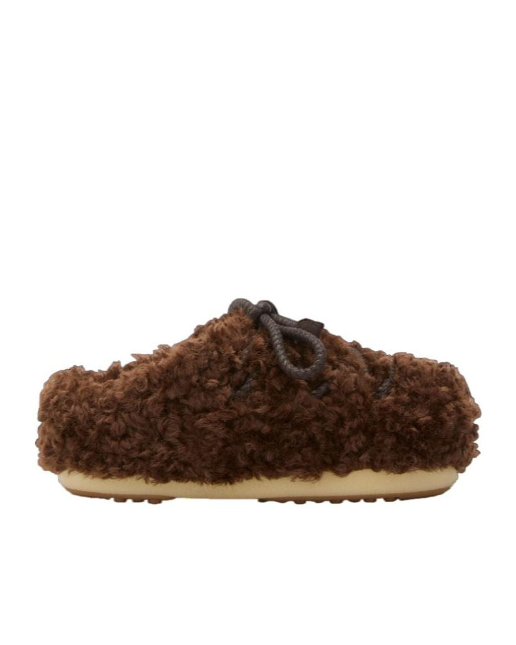 Moon Boot Brown Evx Curly Mules