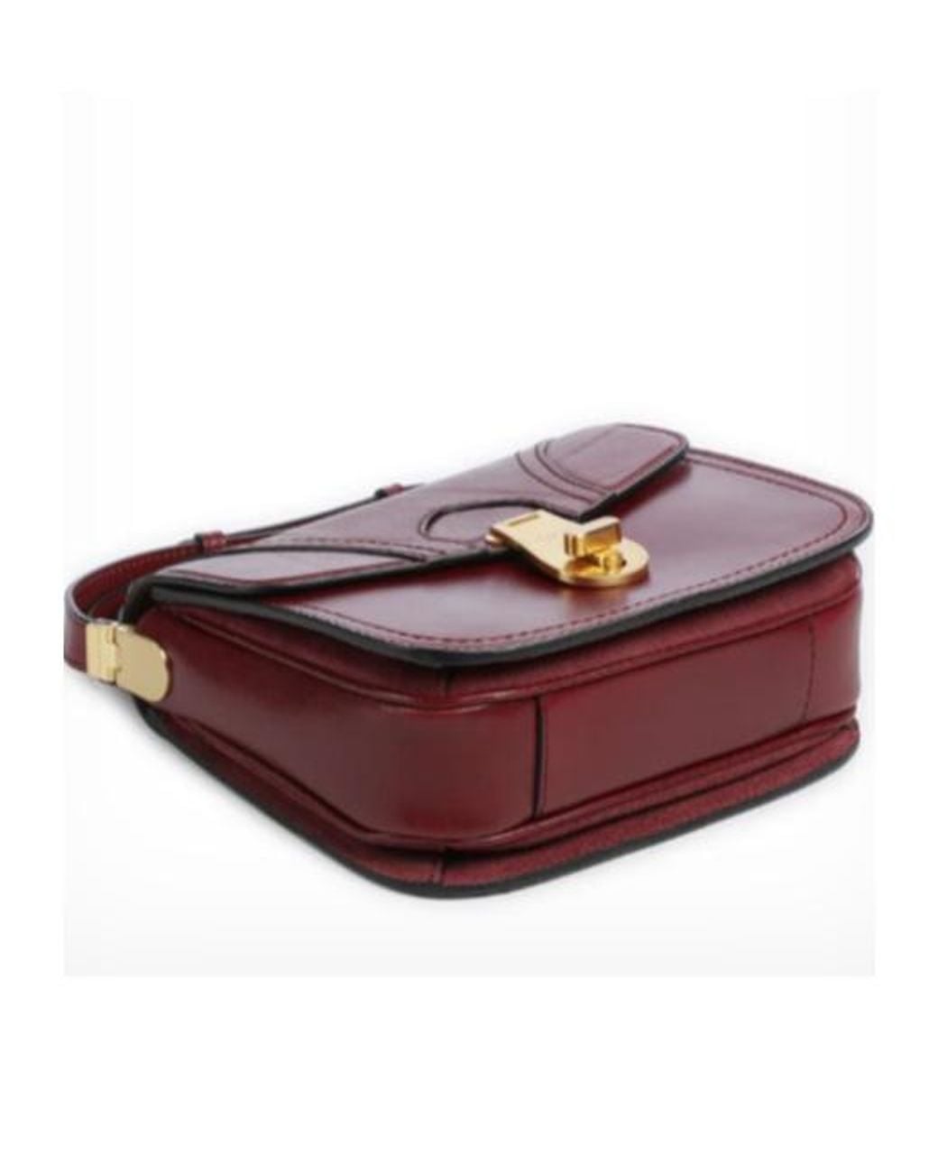 The Bridge Red Mia Leather Cross Body Bag