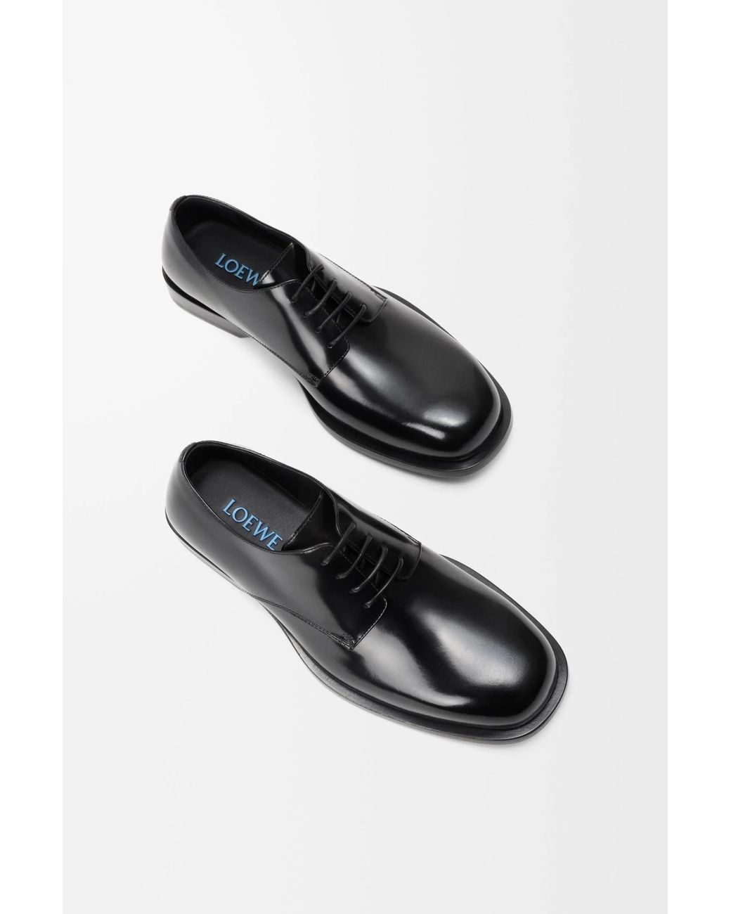 Loewe Black Bobine Lace-Up Derby Shoes for men