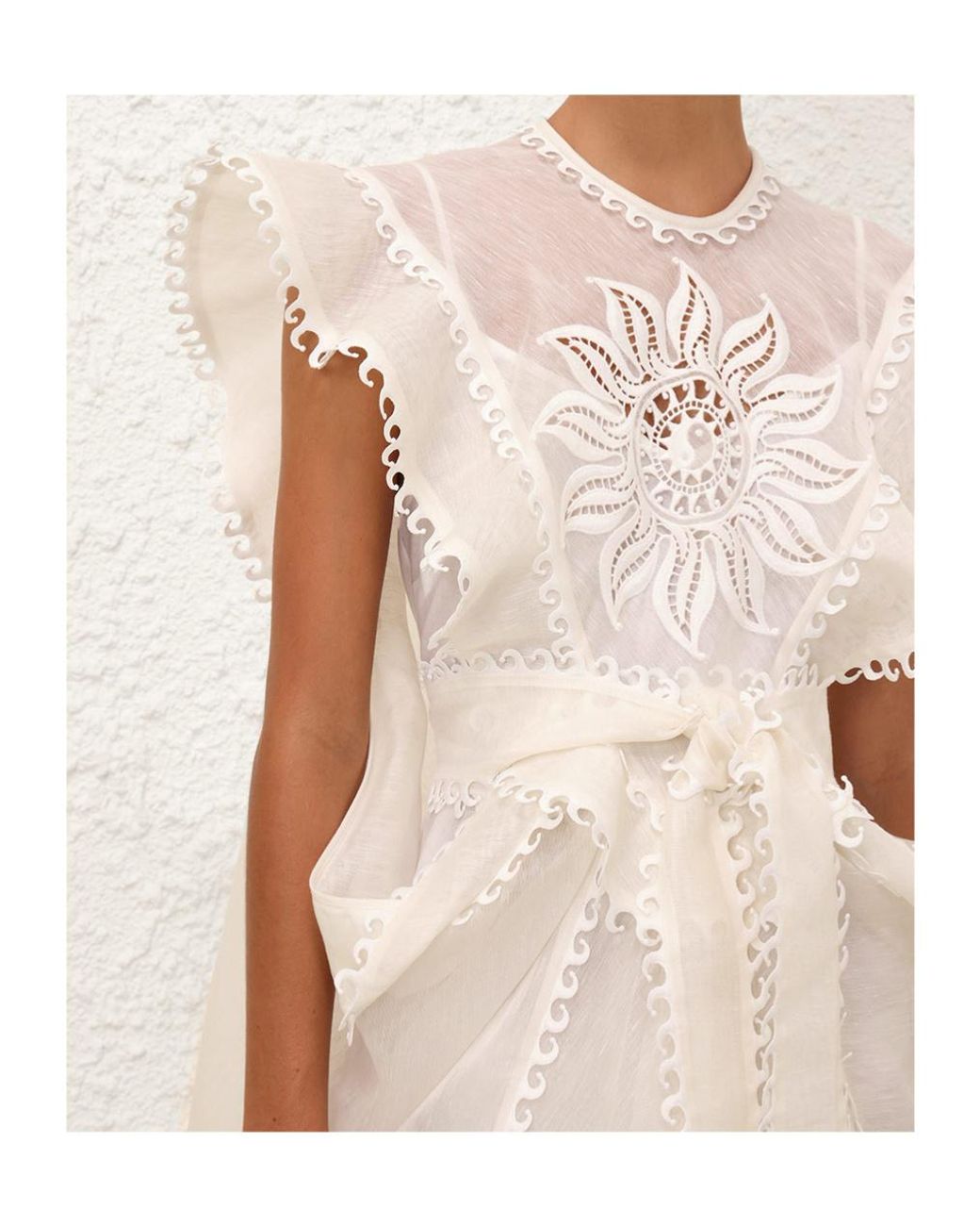 Zimmermann White Balance Waterfall Dress