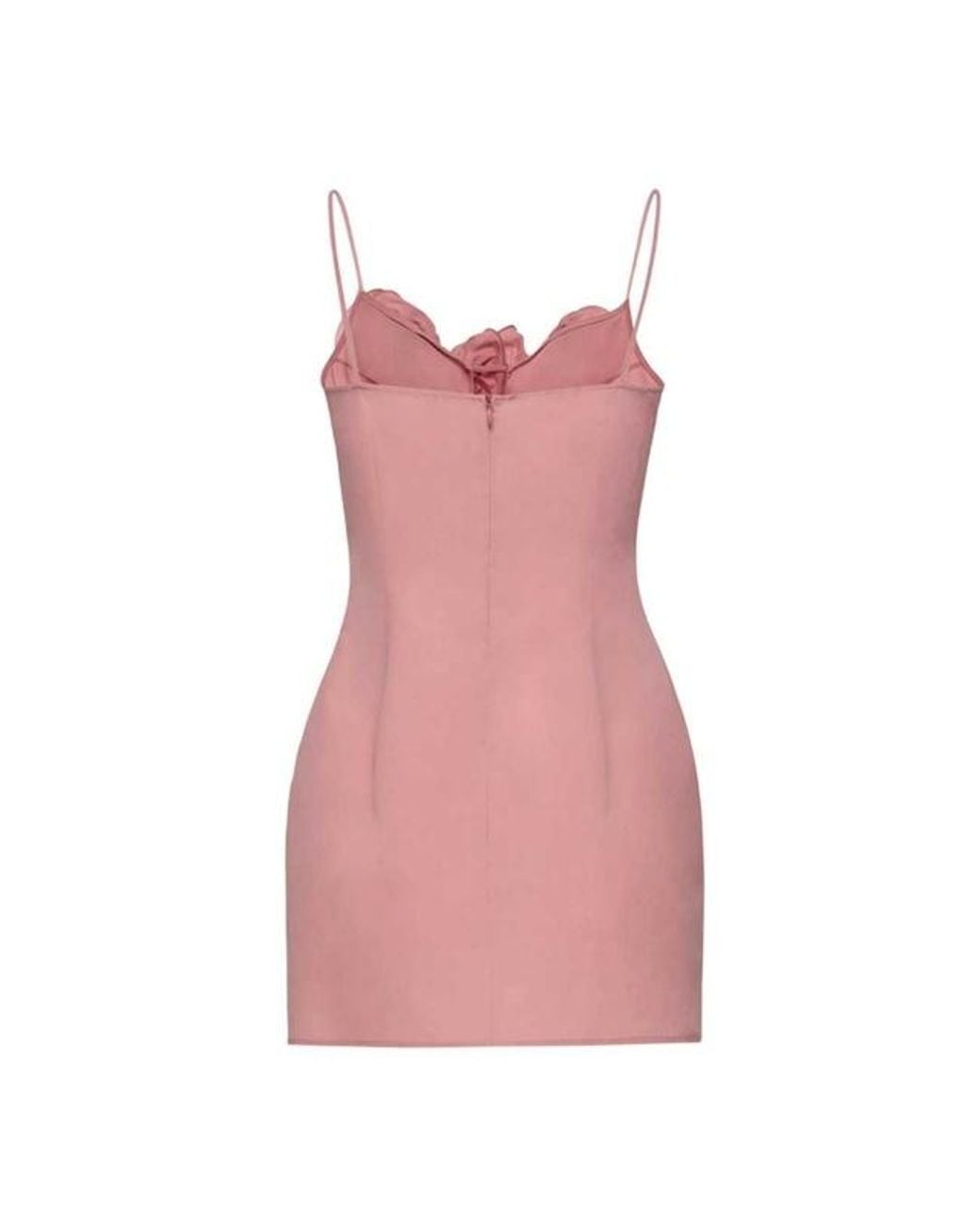 Magda Butrym Pink Cotton Flower-Detail Mini Beach Dress