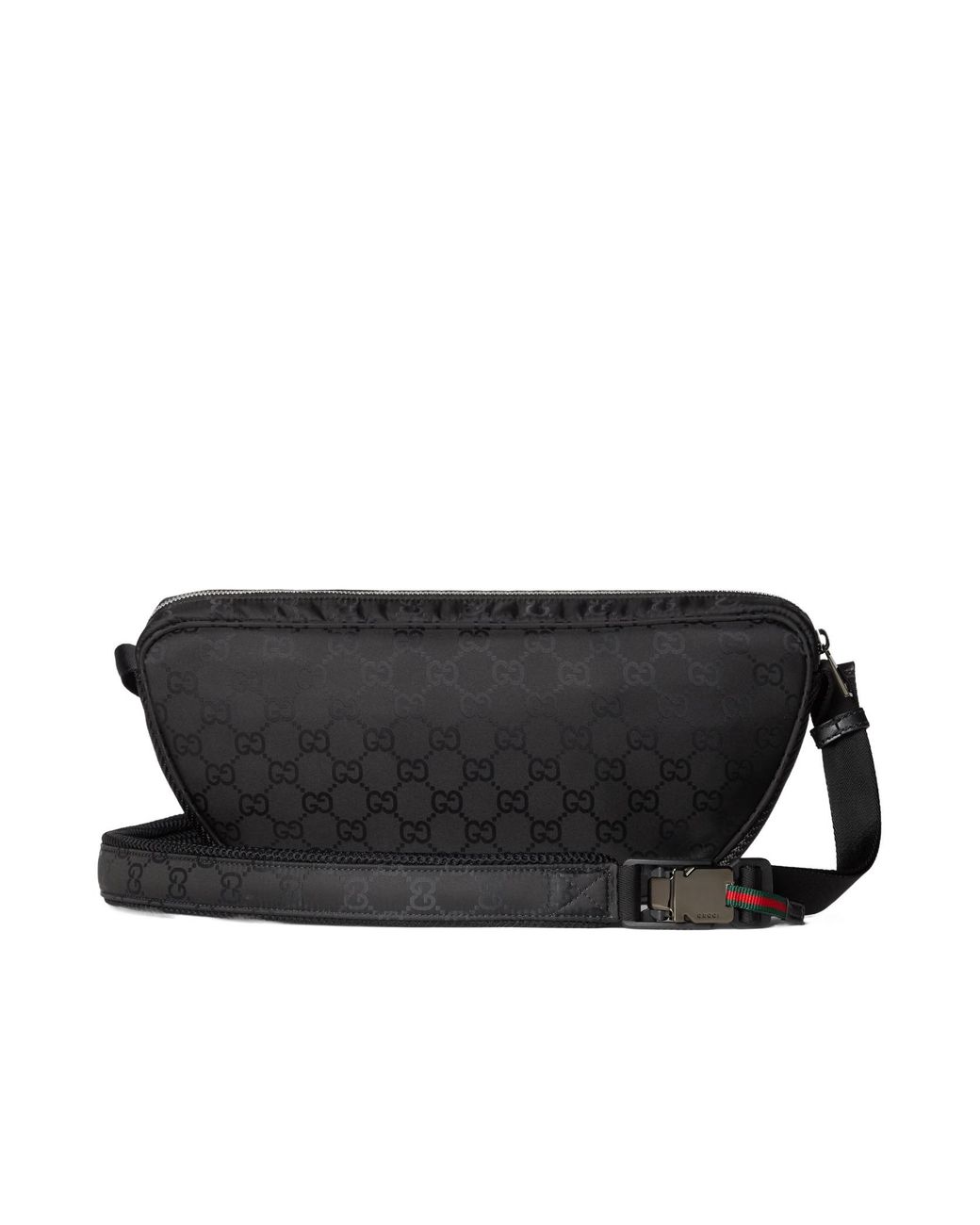 Gucci Black Nexus Logo Detailed Large Slingbag for men